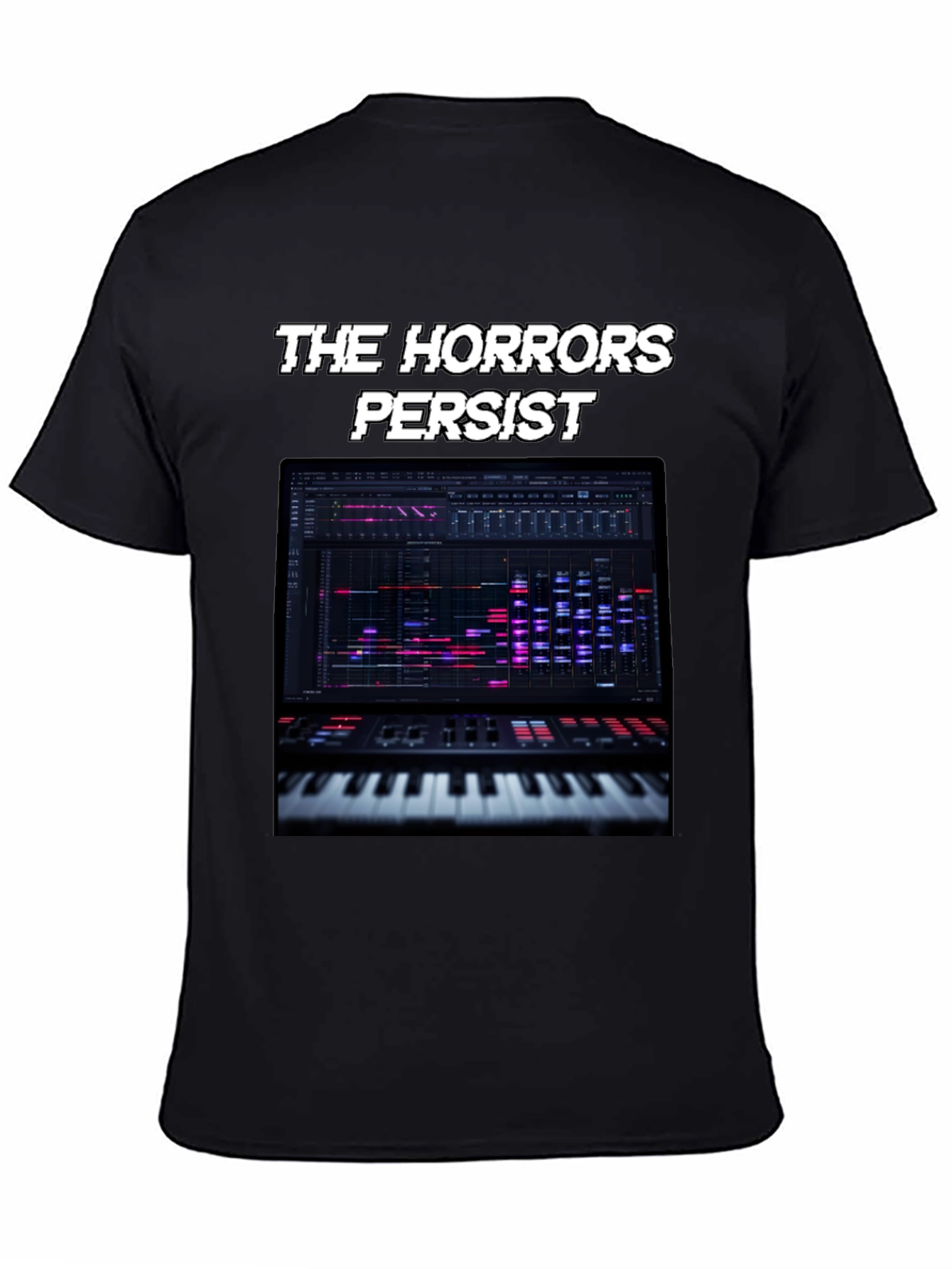 The Horrors Persist Keyboard T-Shirt