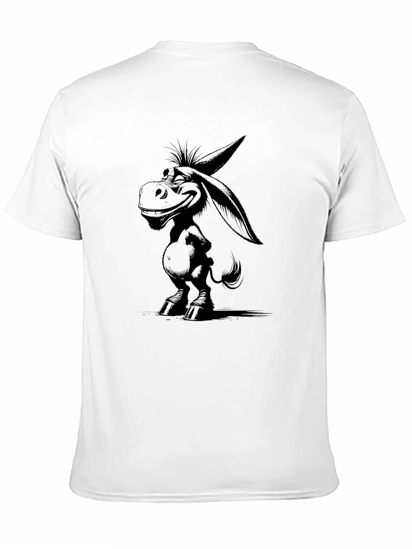 Cartoon Donkey Graphic T-Shirt