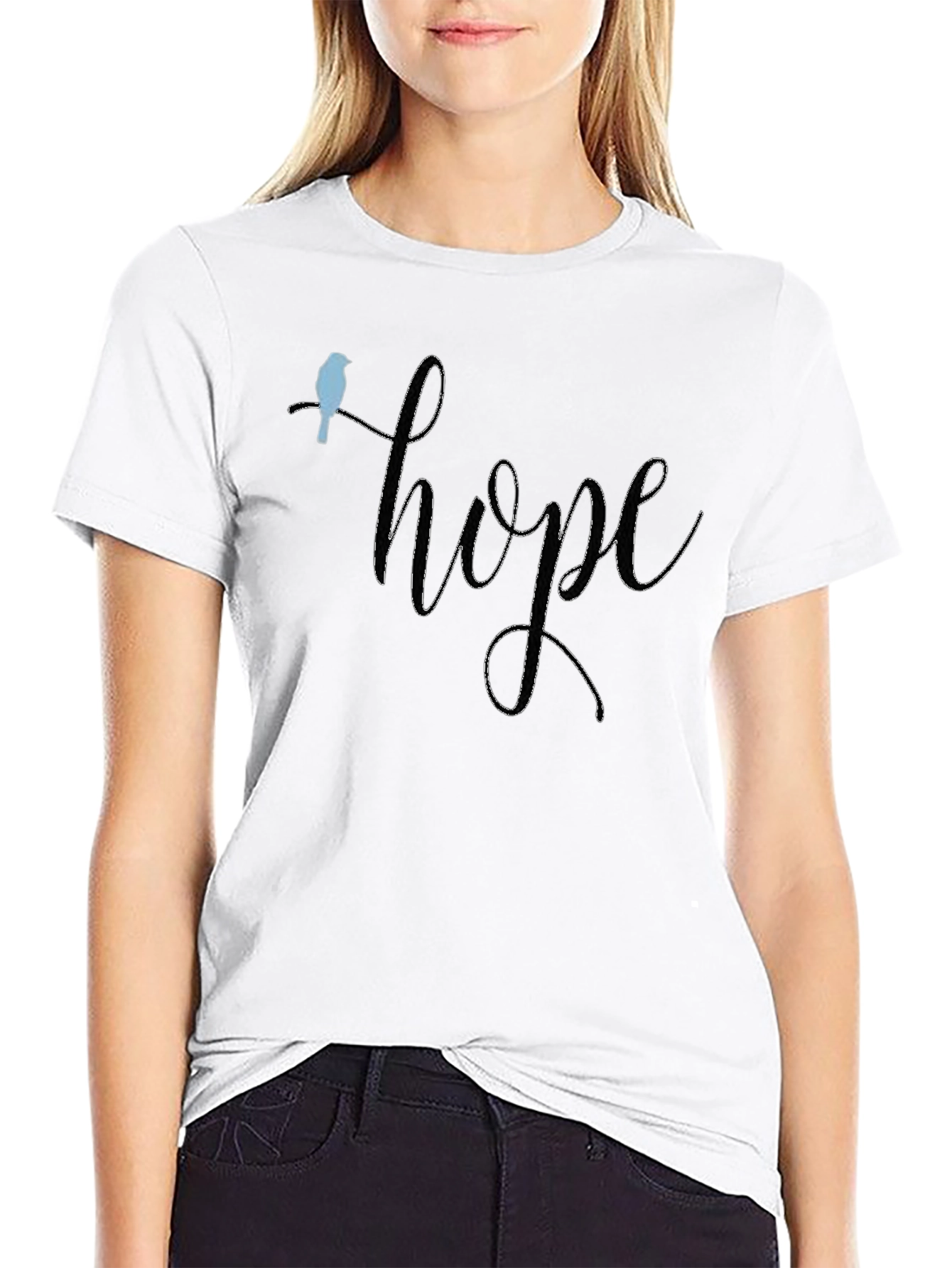 Hope Bird Graphic T-Shirt - Positive Vibes