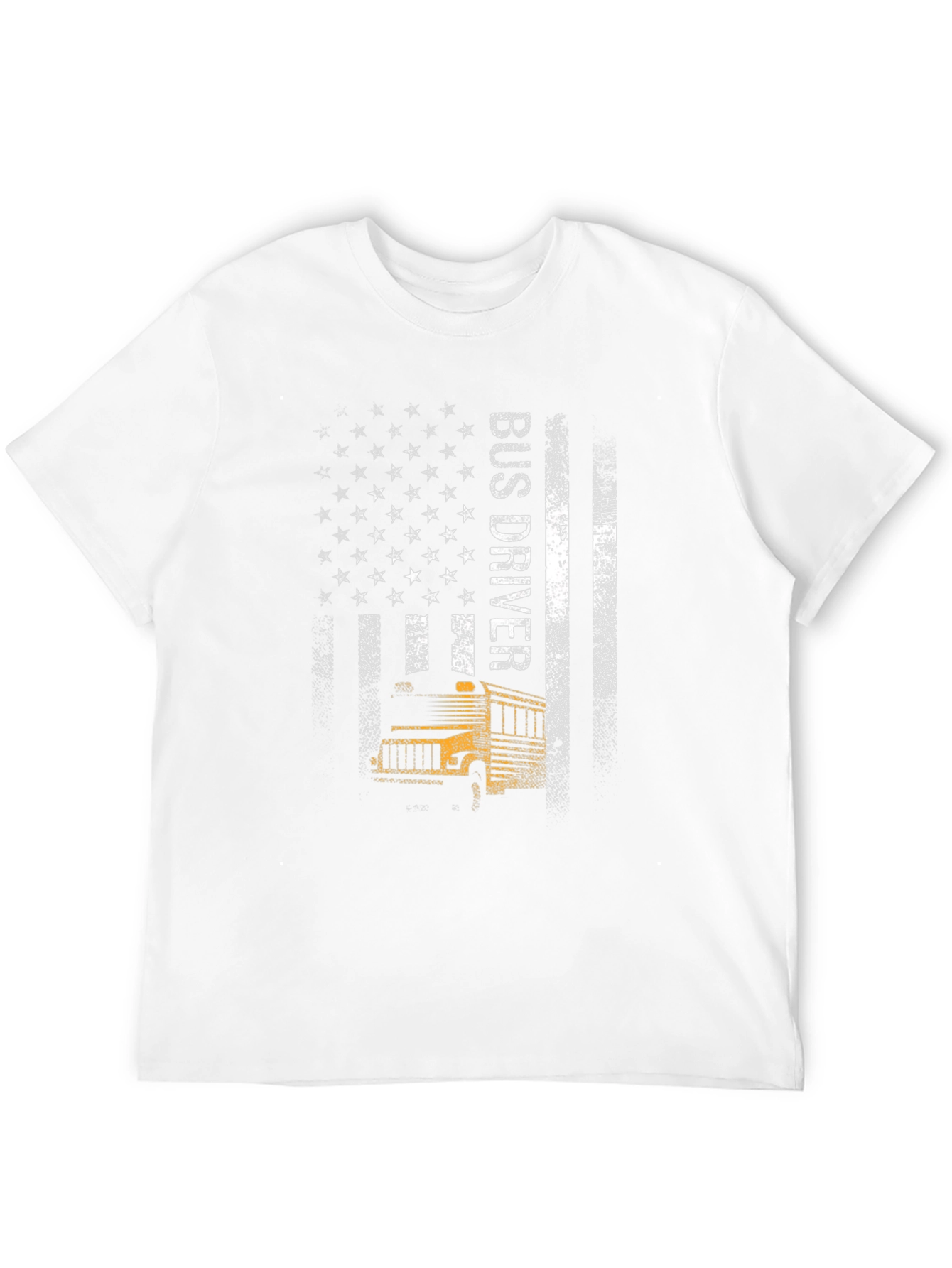 Bus Driver American Flag T-Shirt