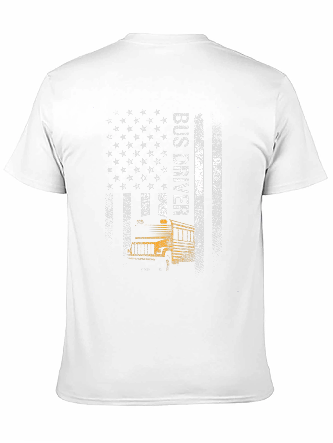 Bus Driver American Flag T-Shirt