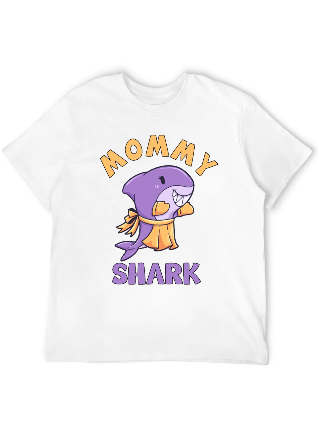 Mommy Shark Graphic T-Shirt - Novelty Cartoon Tee