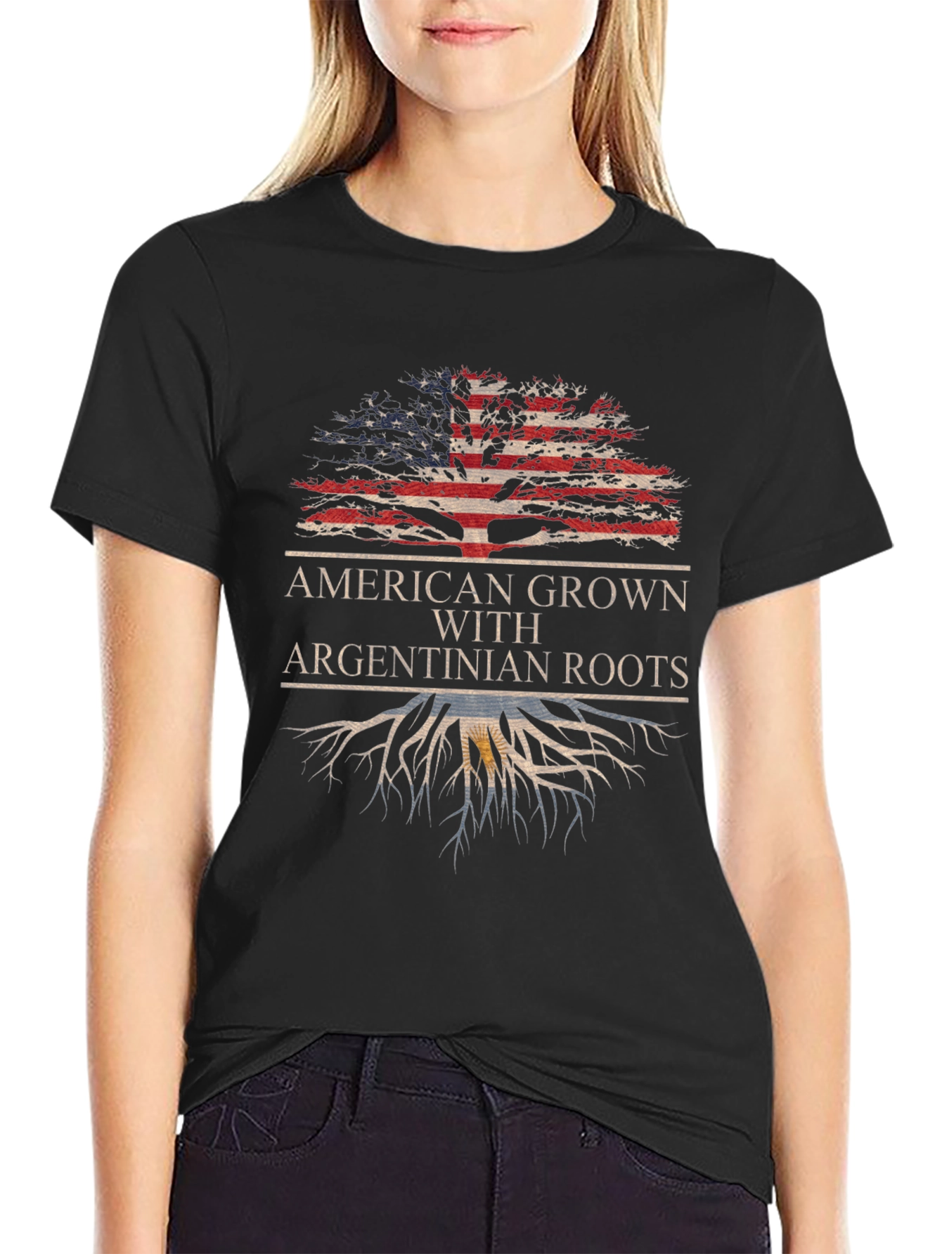 American Grown with Argentinian Roots Tee