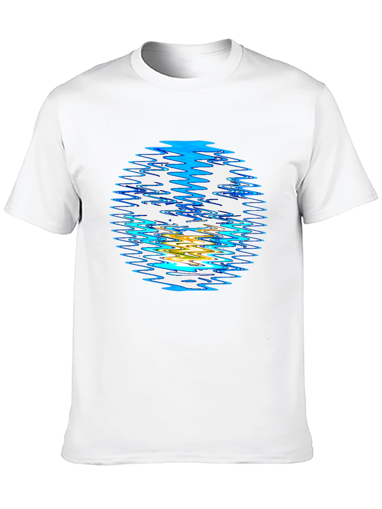 Abstract Circle Graphic Black T-Shirt