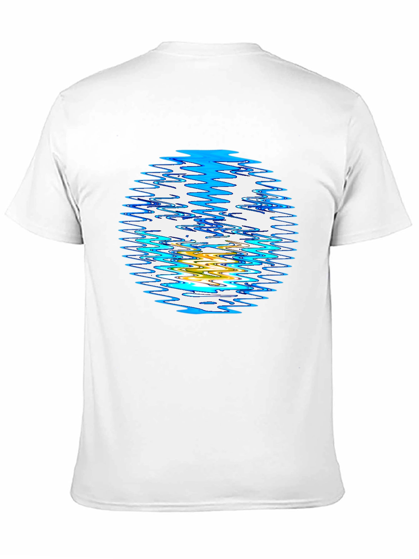 Abstract Circle Graphic Black T-Shirt