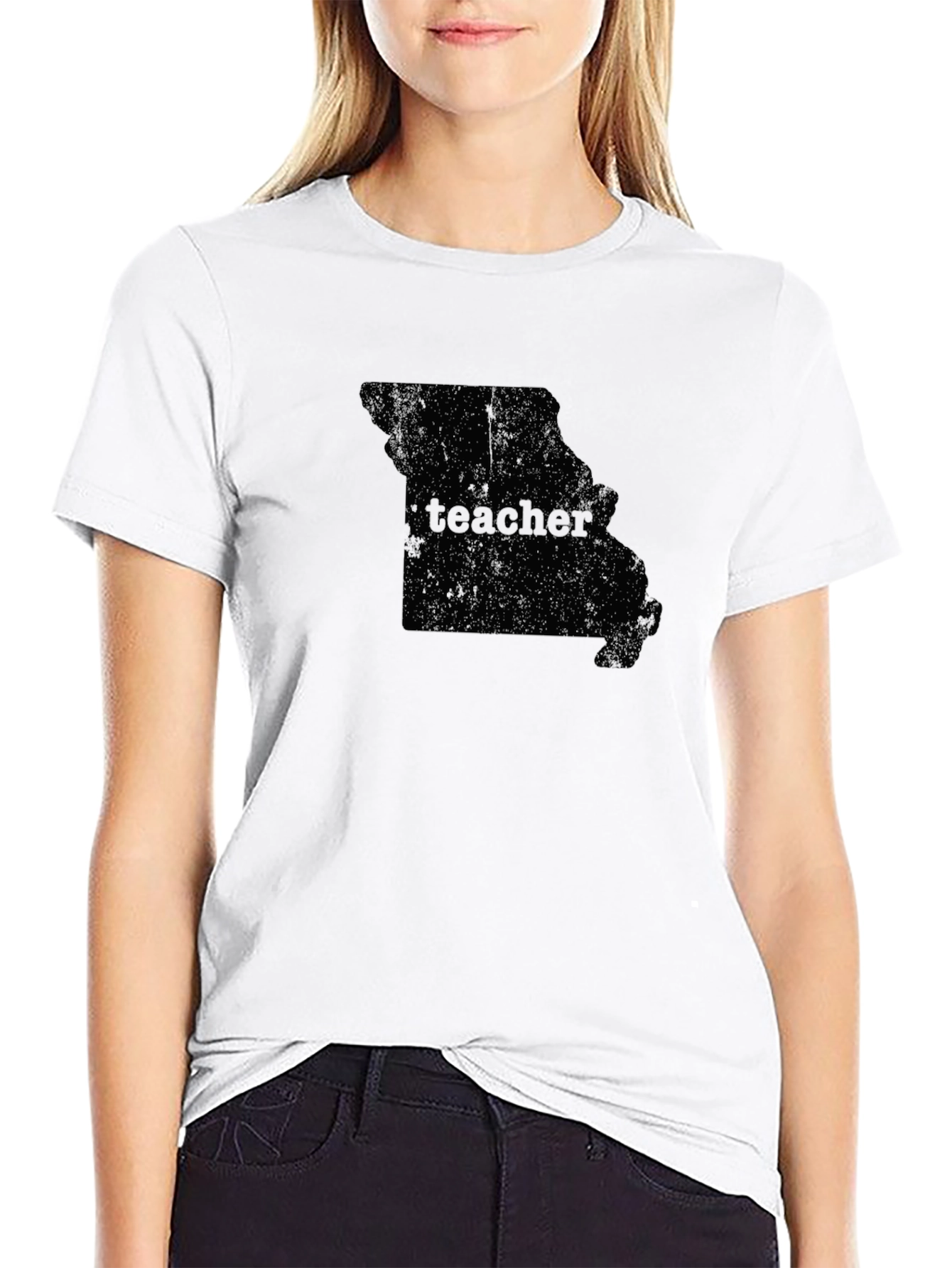 Teacher Missouri State Outline Graphic T-Shirt