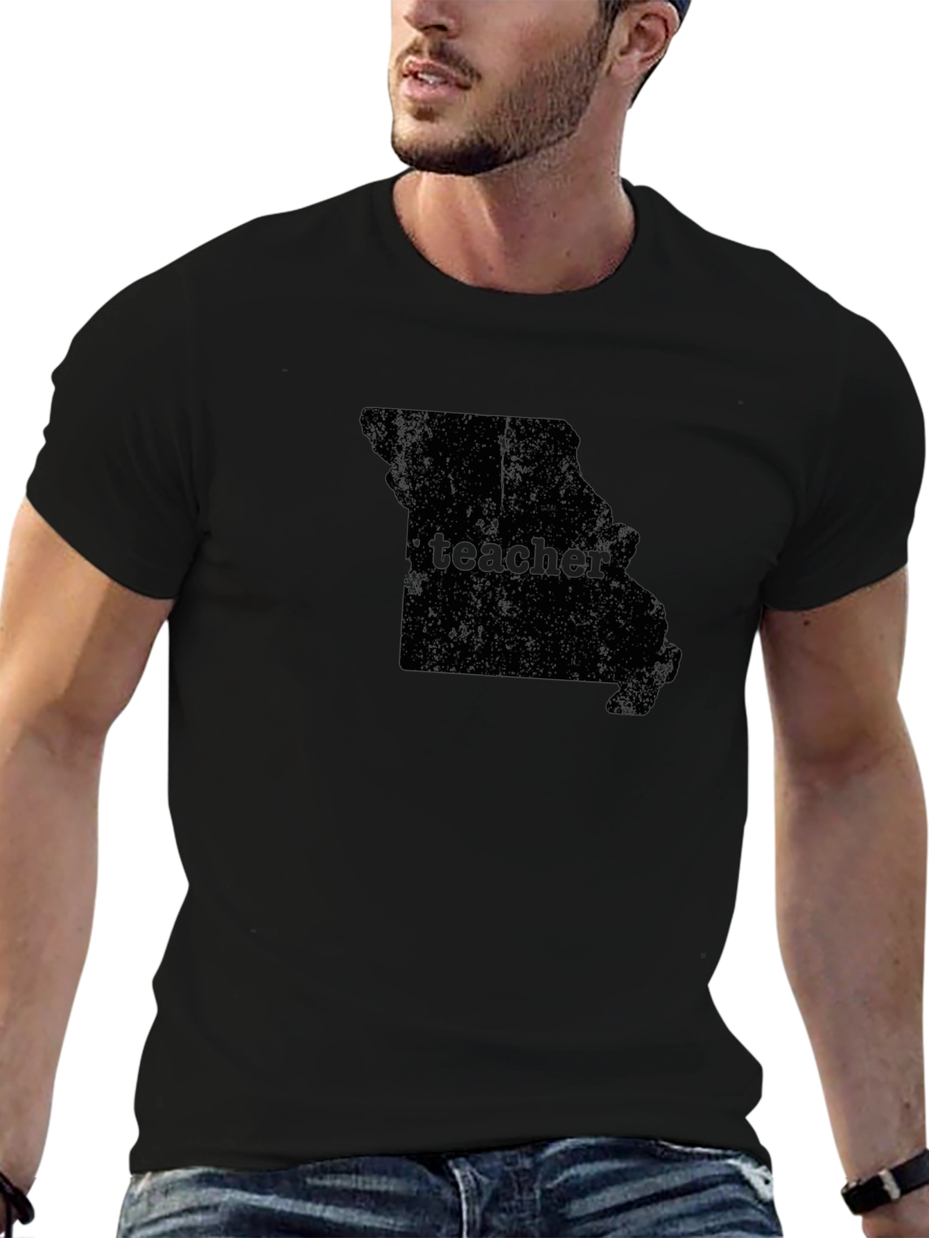 Teacher Missouri State Outline Graphic T-Shirt