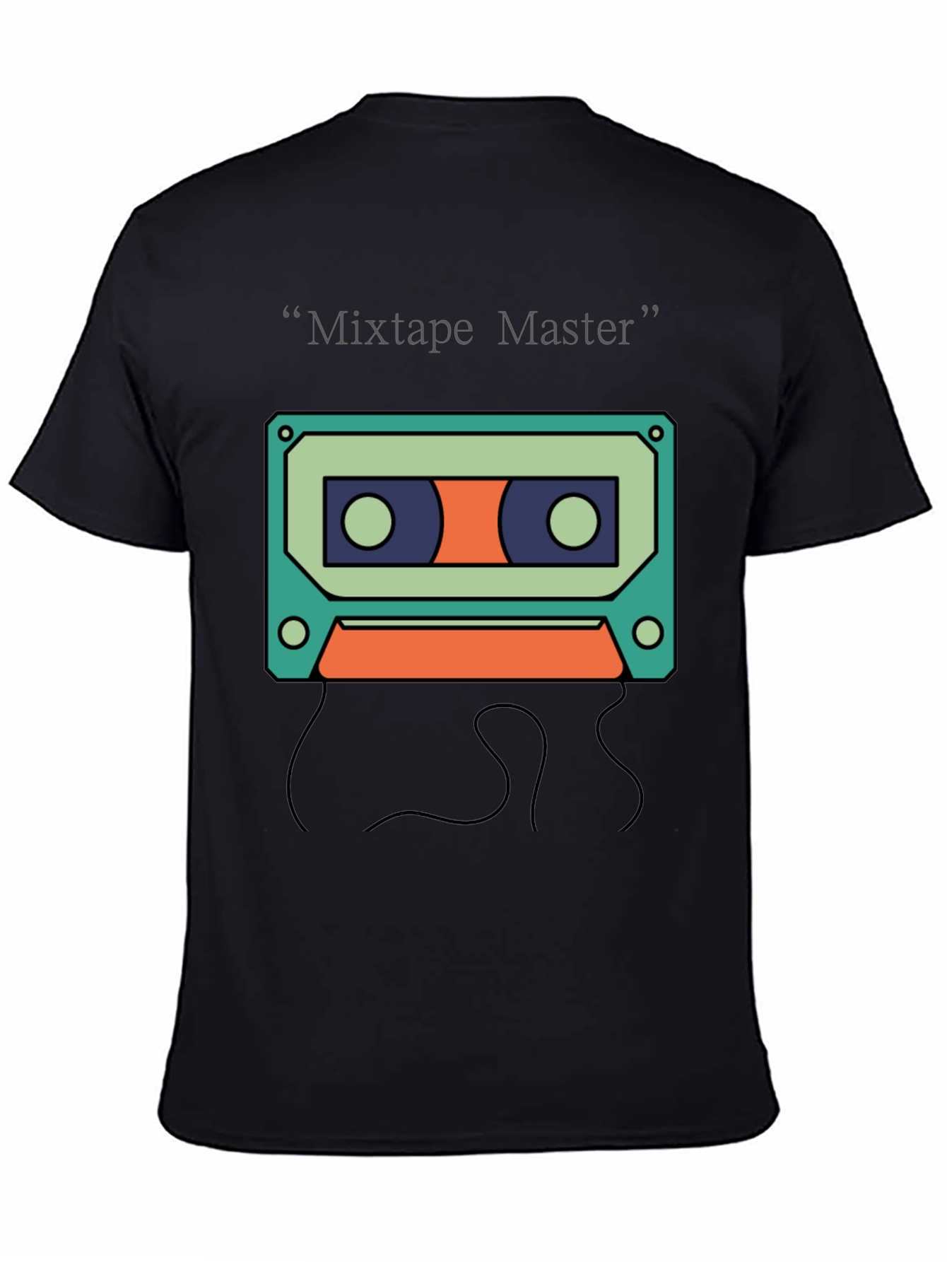 Mixtape Master Graphic Tee - Retro Cassette Design