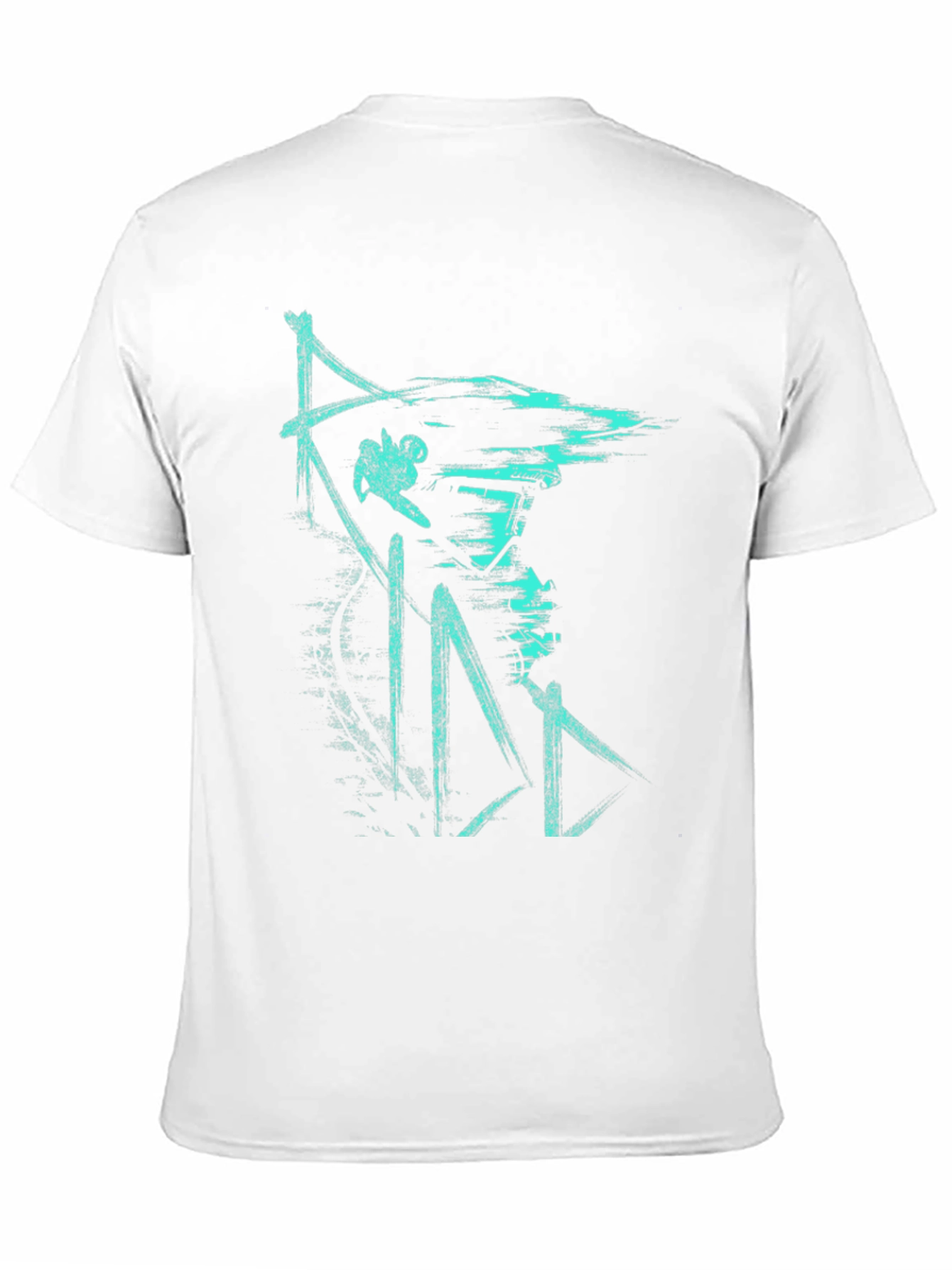 Urban Style Graphic Print Tee - Black