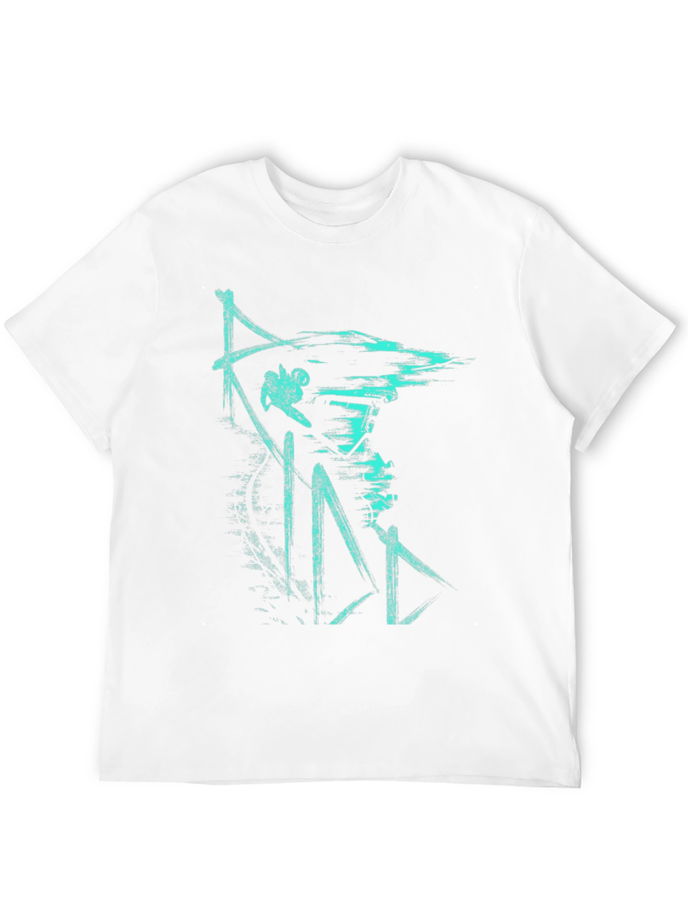 Urban Style Graphic Print Tee - Black