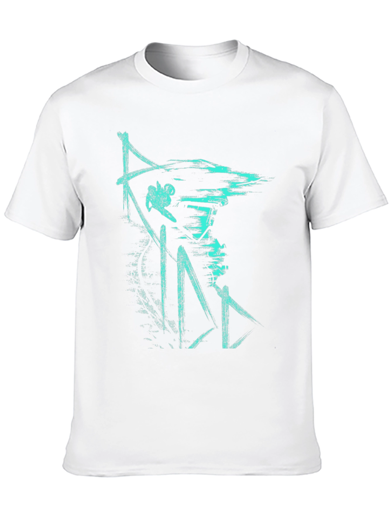 Urban Style Graphic Print Tee - Black