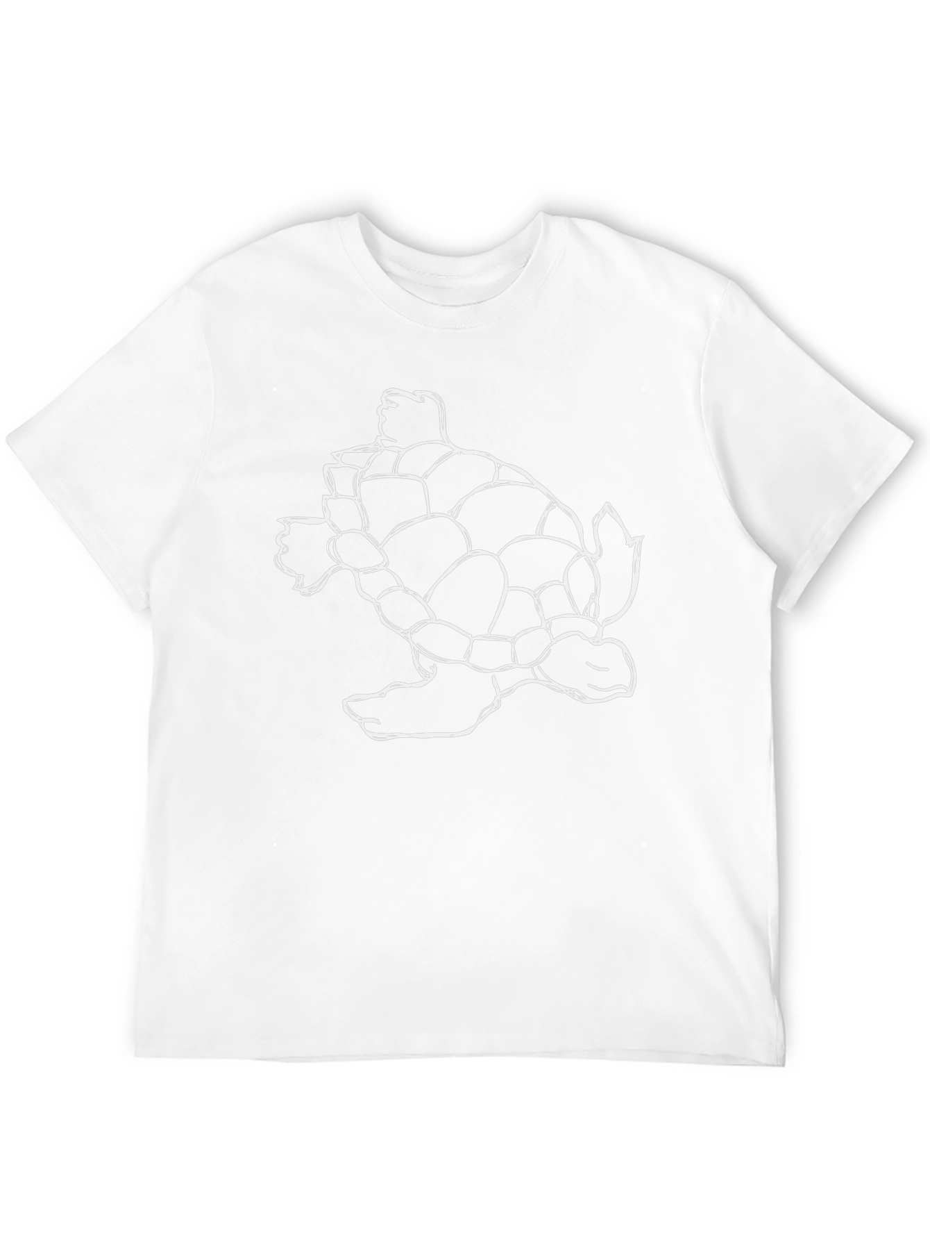 Sea Turtle Outline Black T-Shirt