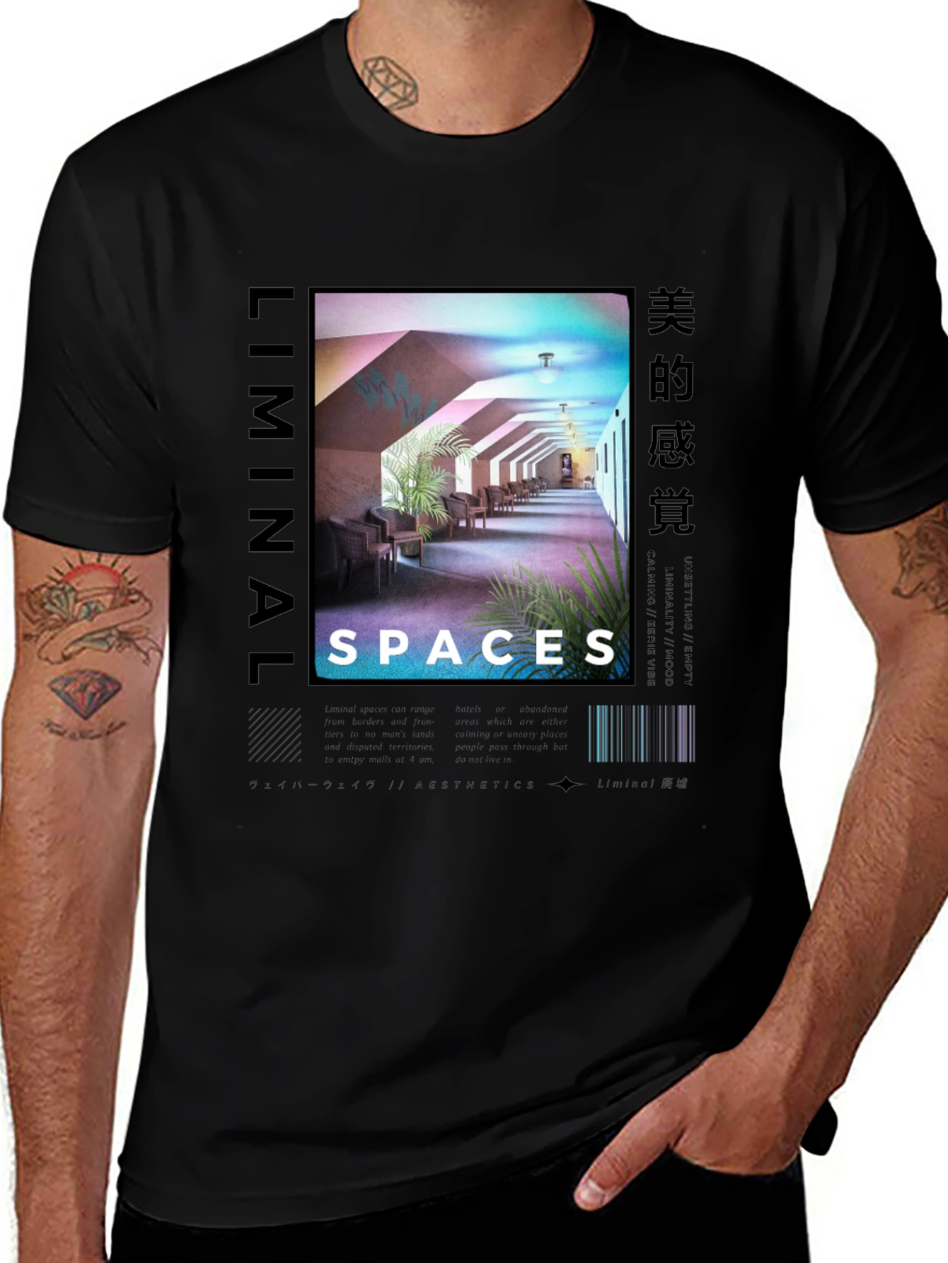 Liminal Spaces Graphic Tee - Retro Aesthetic T-Shirt