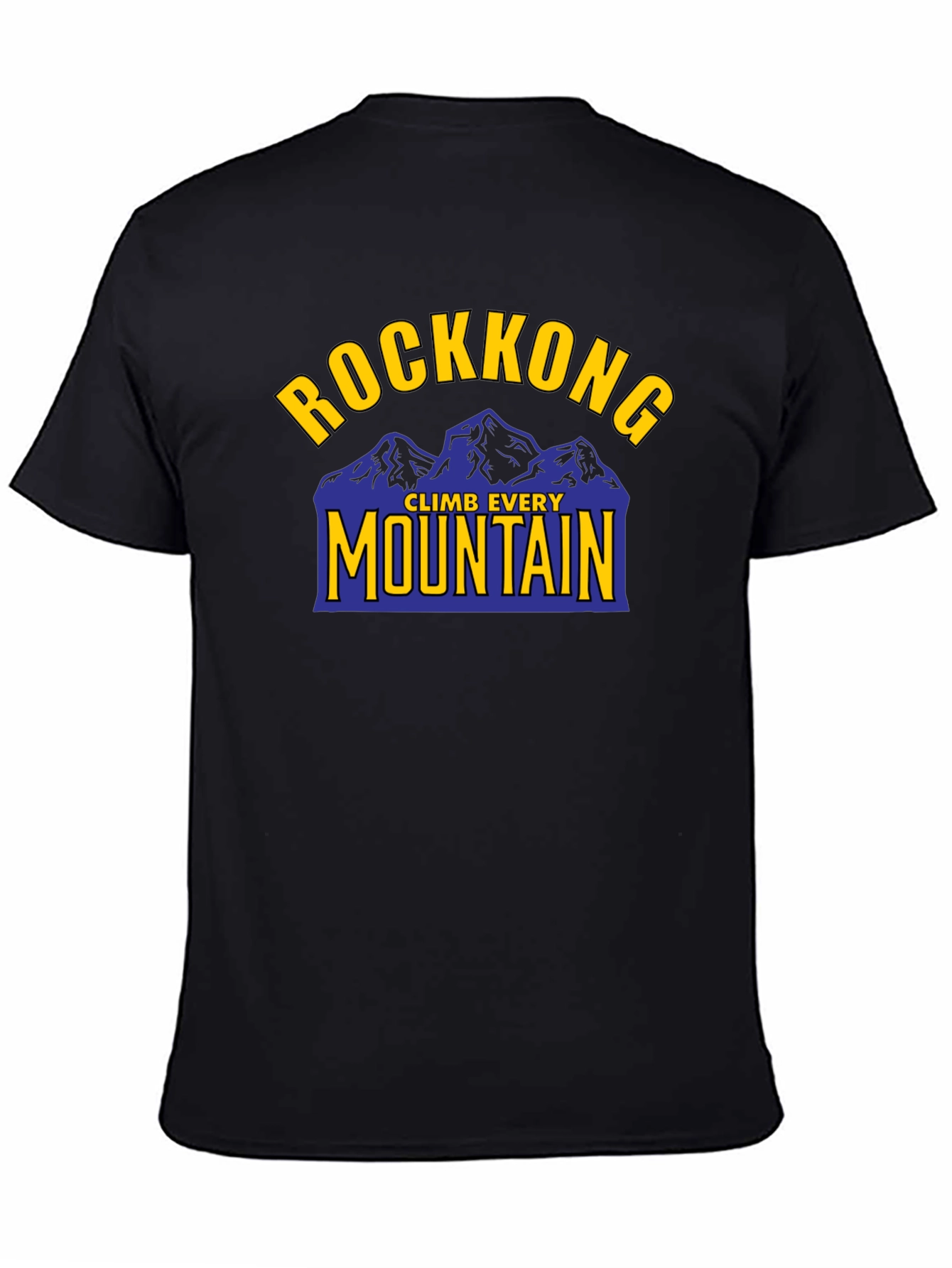 Rockkong Climb Every Mountain T-Shirt - Black