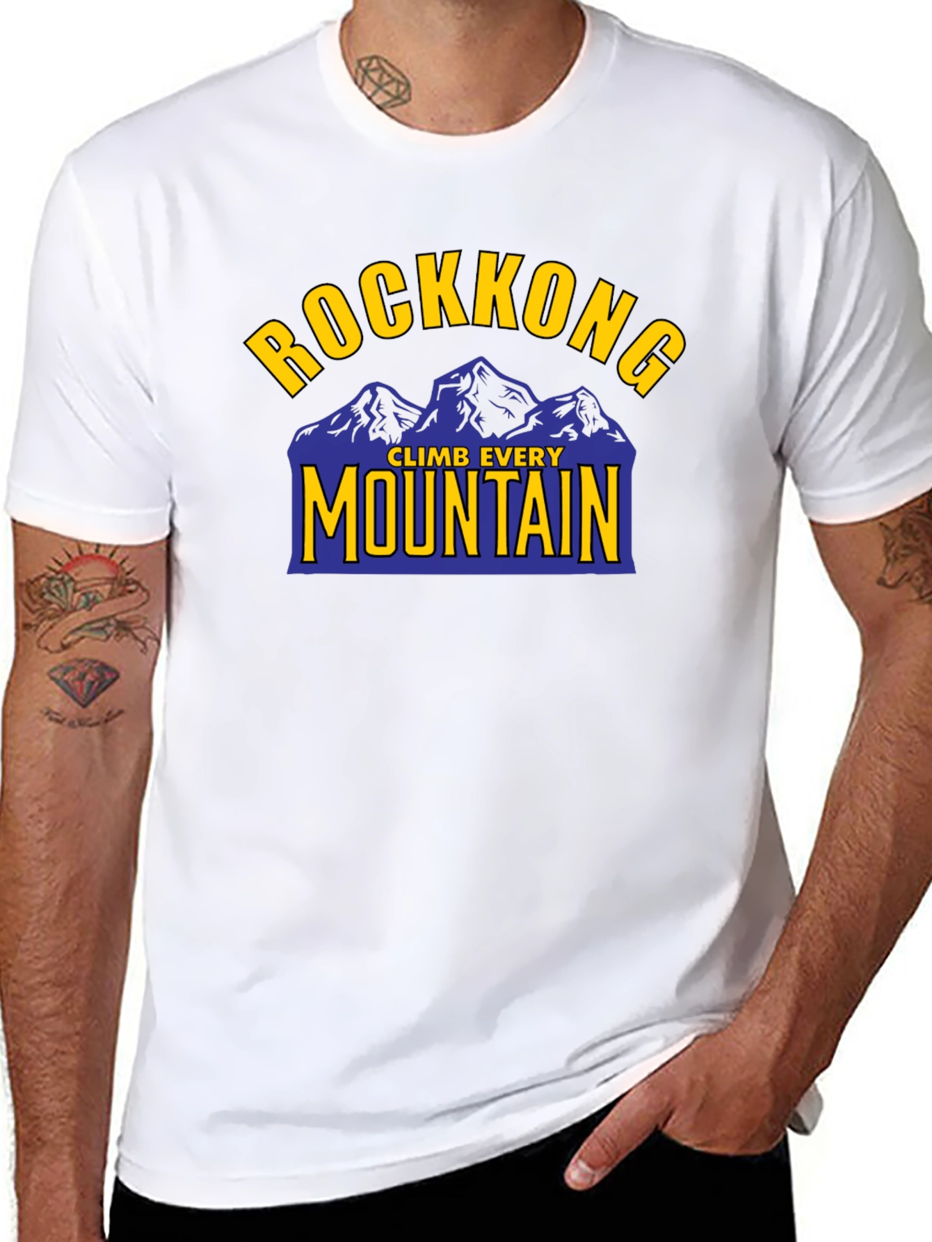 Rockkong Climb Every Mountain T-Shirt - Black