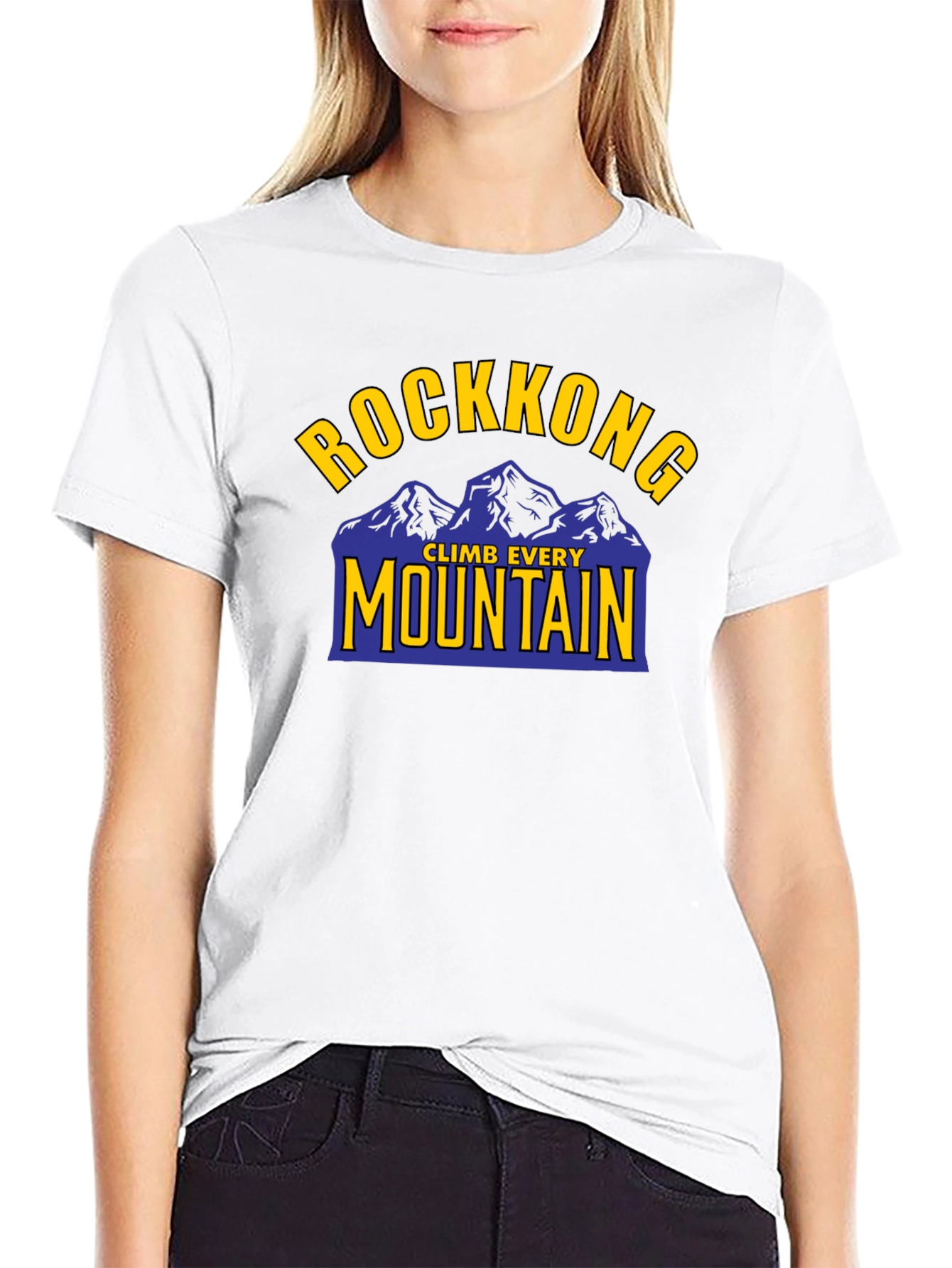 Rockkong Climb Every Mountain T-Shirt - Black