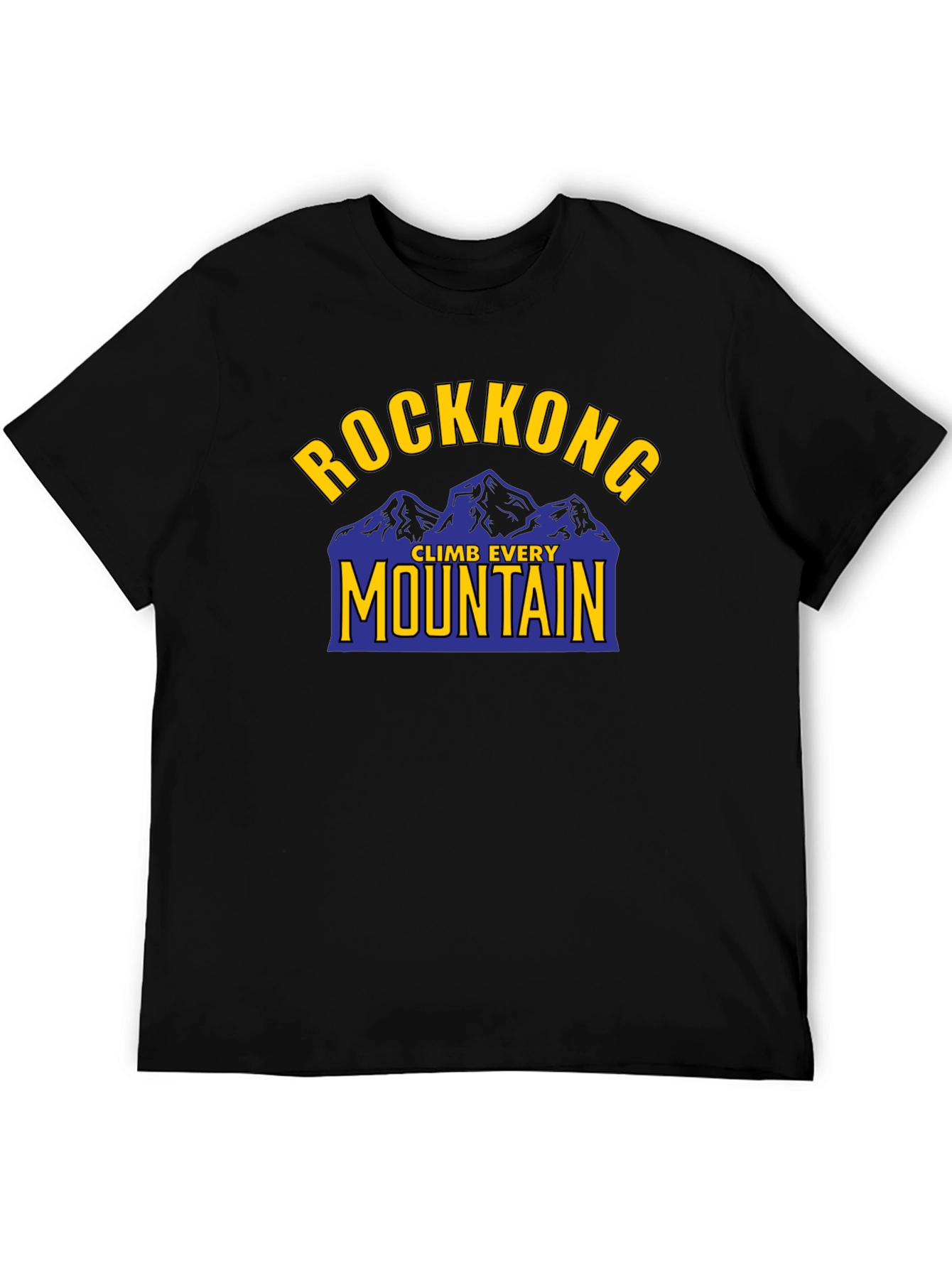 Rockkong Climb Every Mountain T-Shirt - Black