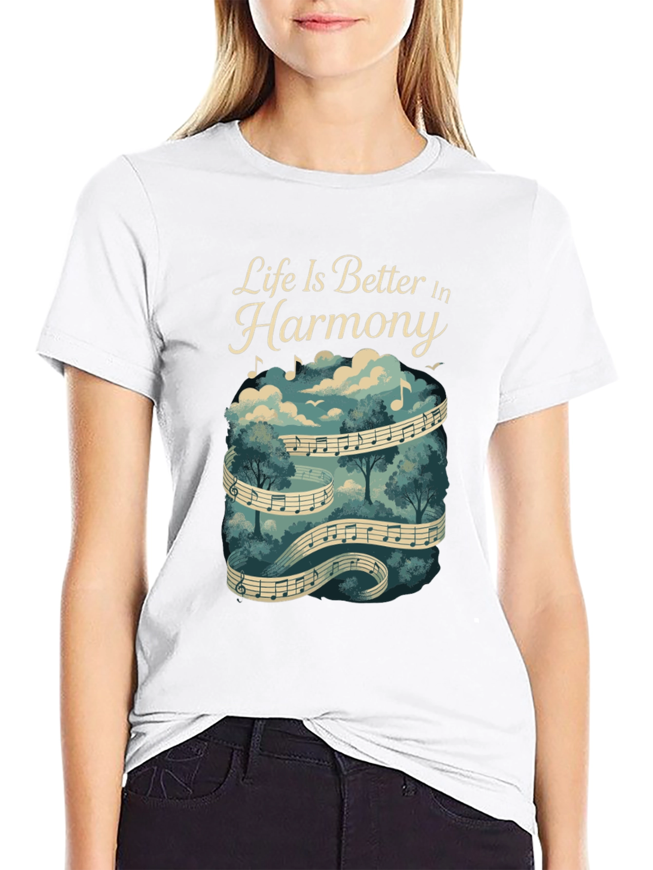 Life is Better in Harmony Graphic T-Shirt