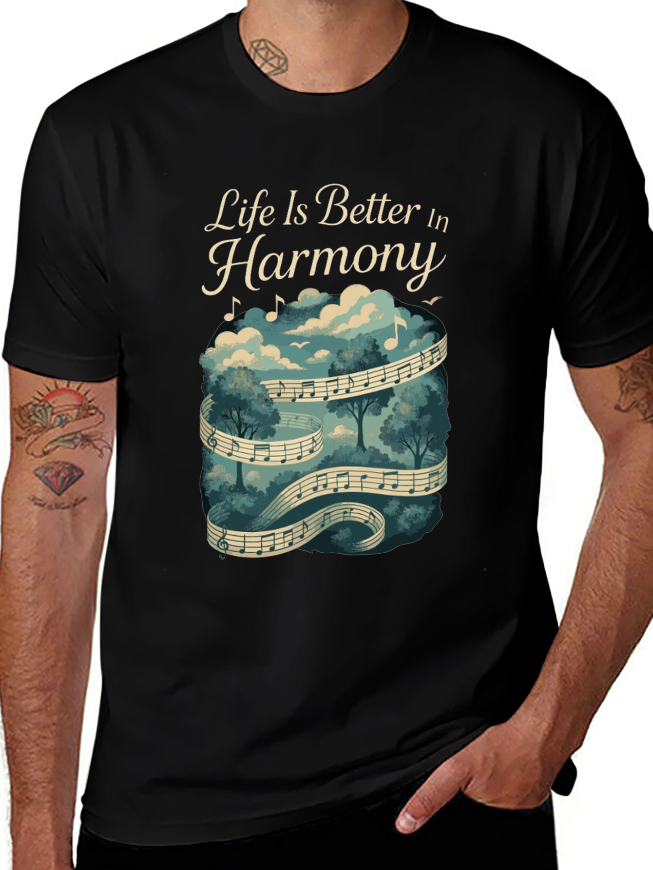 Life is Better in Harmony Graphic T-Shirt