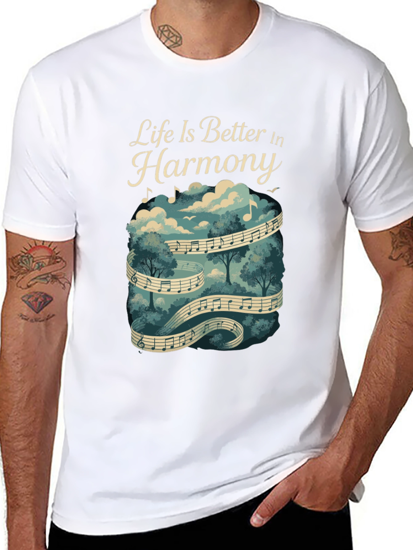 Life is Better in Harmony Graphic T-Shirt