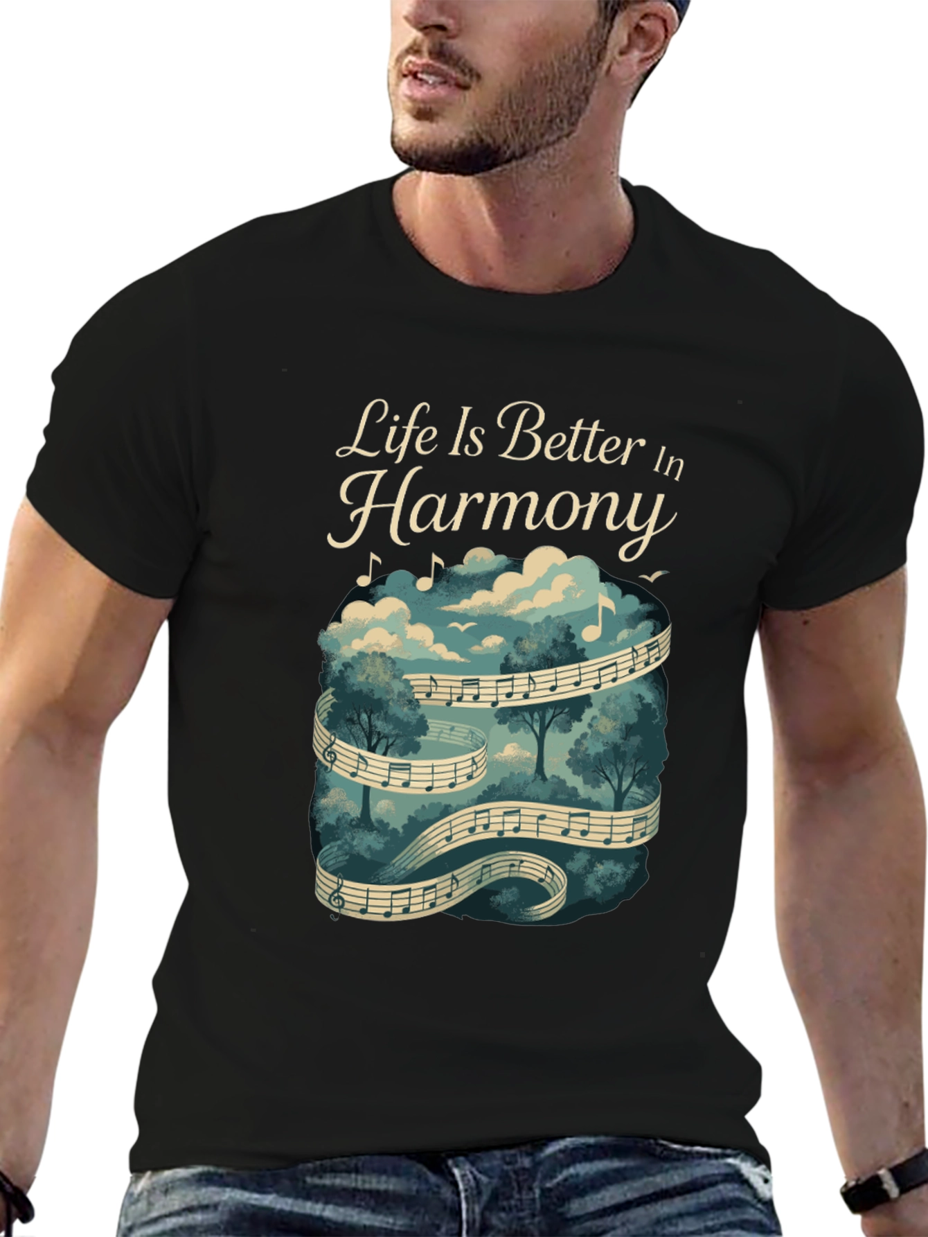 Life is Better in Harmony Graphic T-Shirt