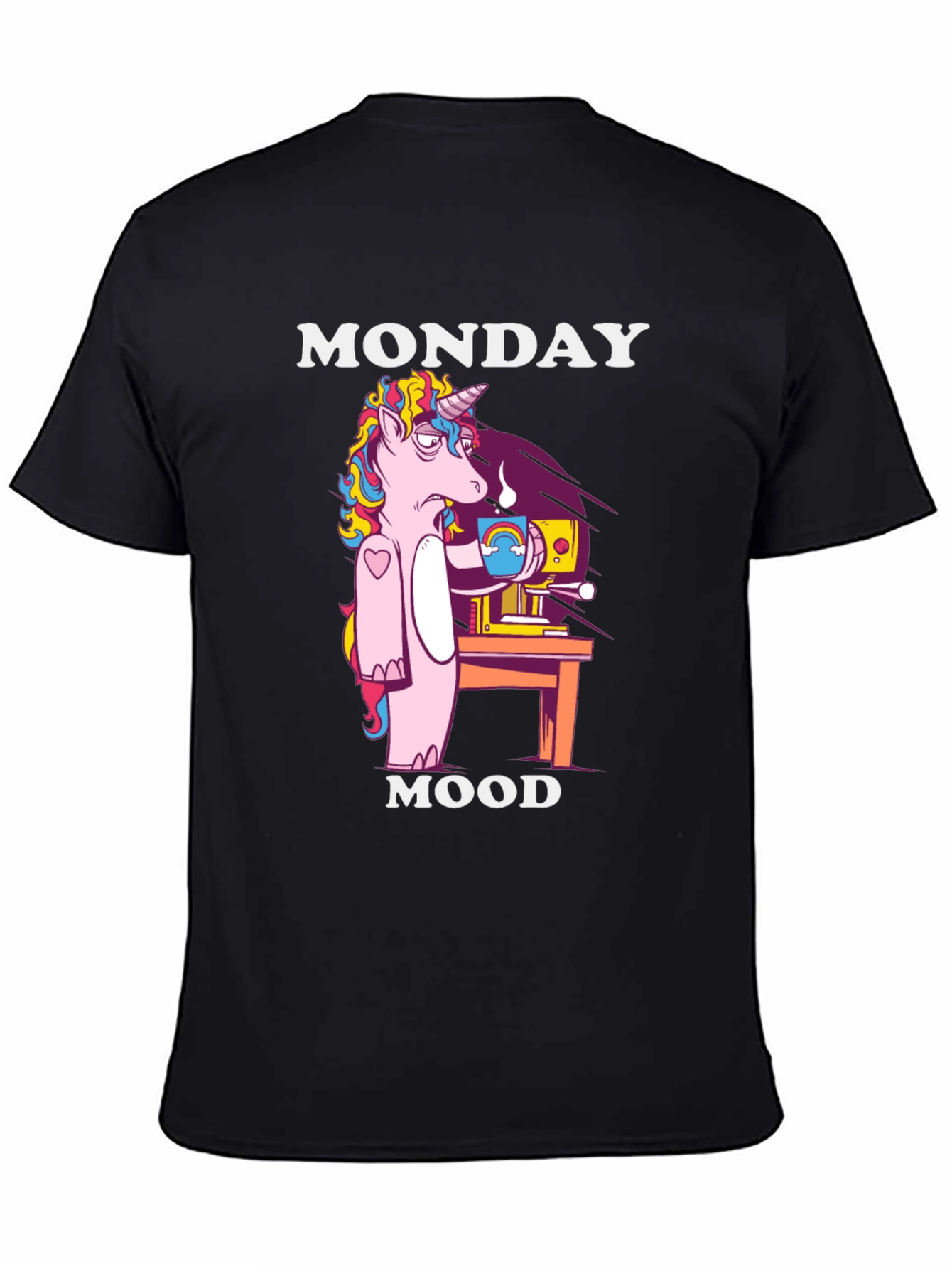 Monday Mood Unicorn Graphic Tee