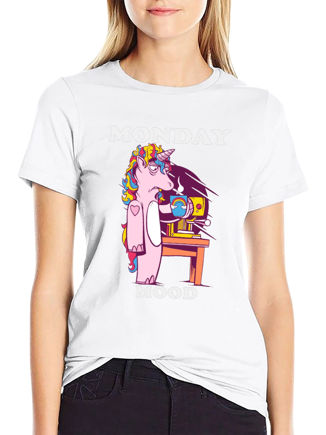 Monday Mood Unicorn Graphic Tee