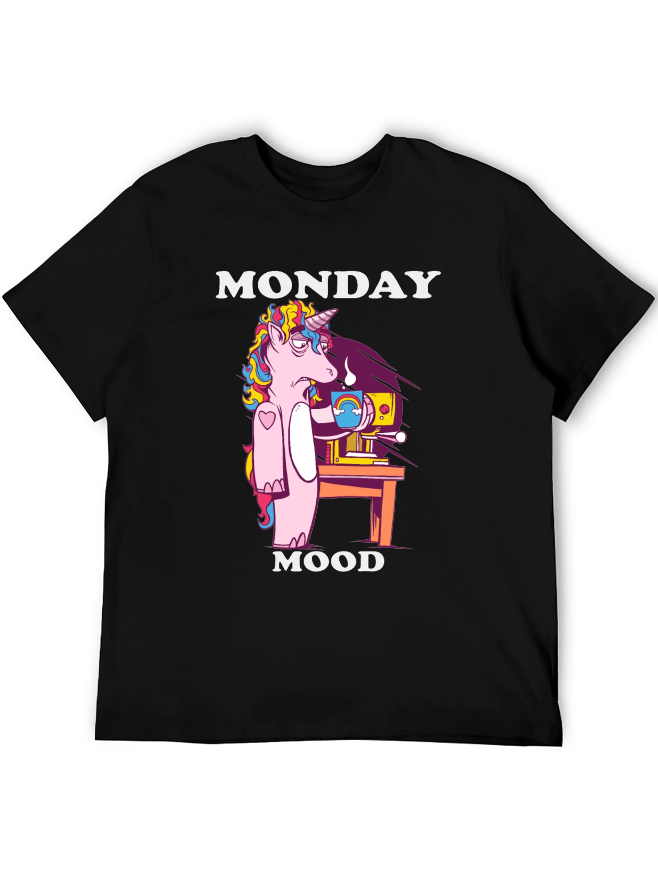 Monday Mood Unicorn Graphic Tee