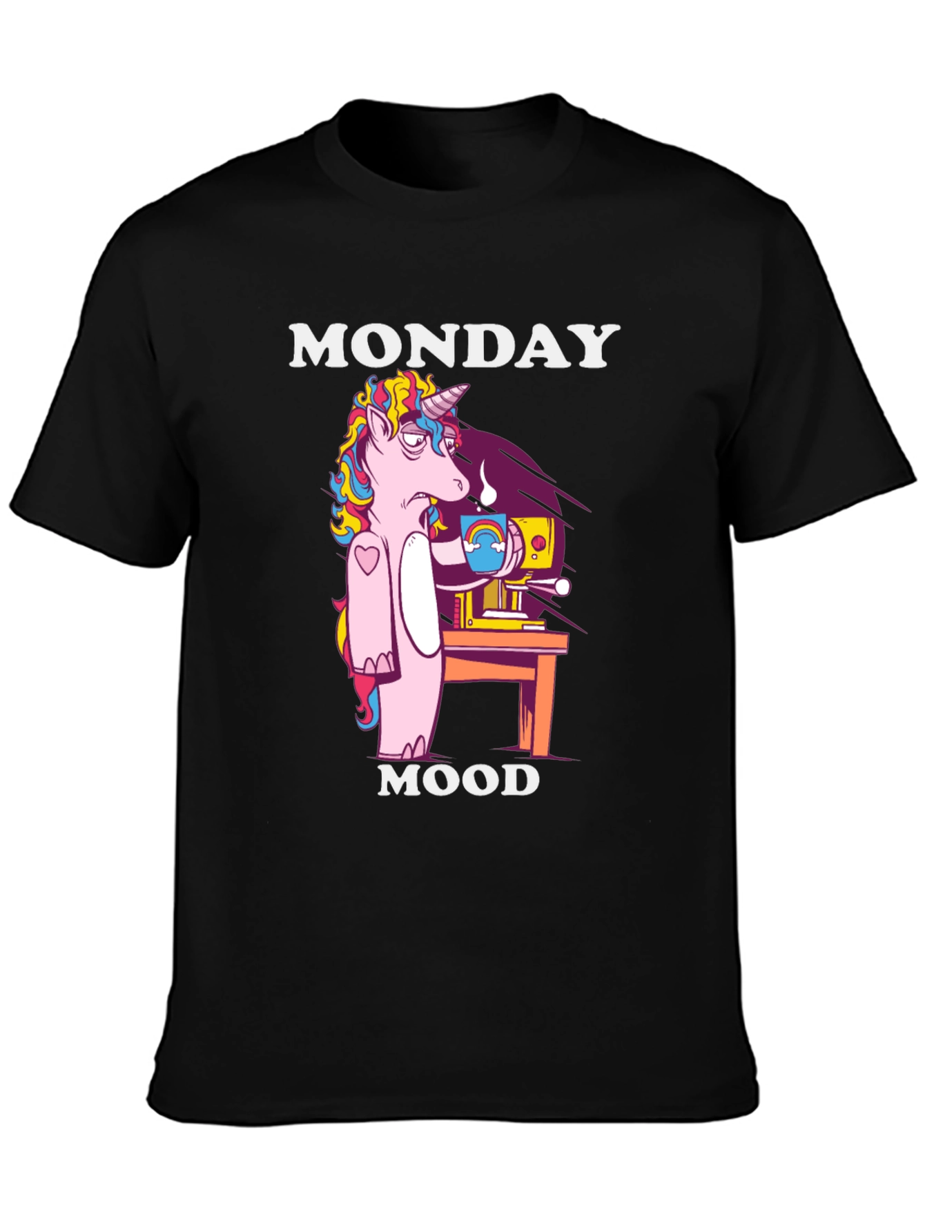 Monday Mood Unicorn Graphic Tee