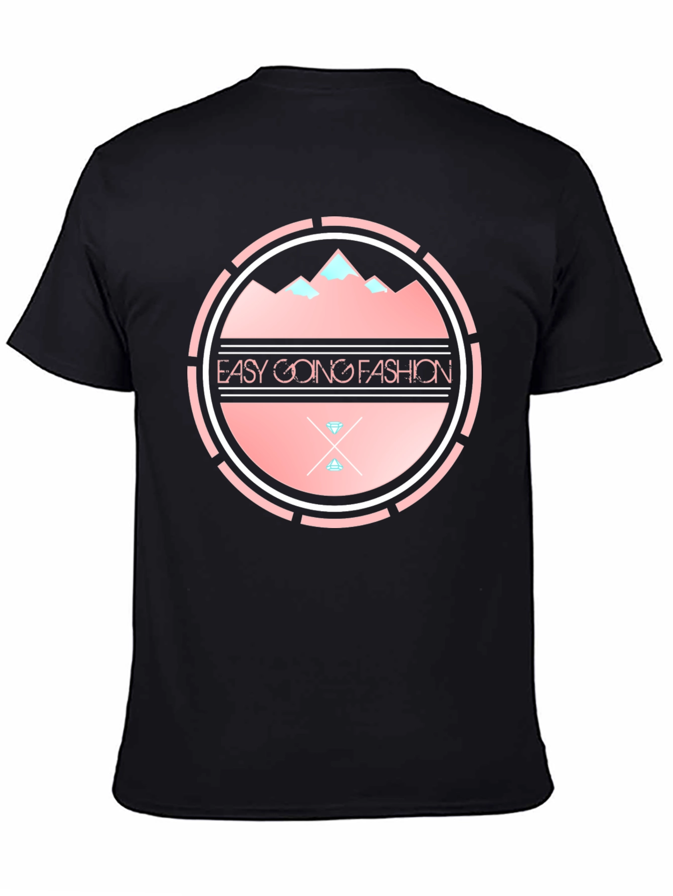 Easy Going Fashion Black T-Shirt