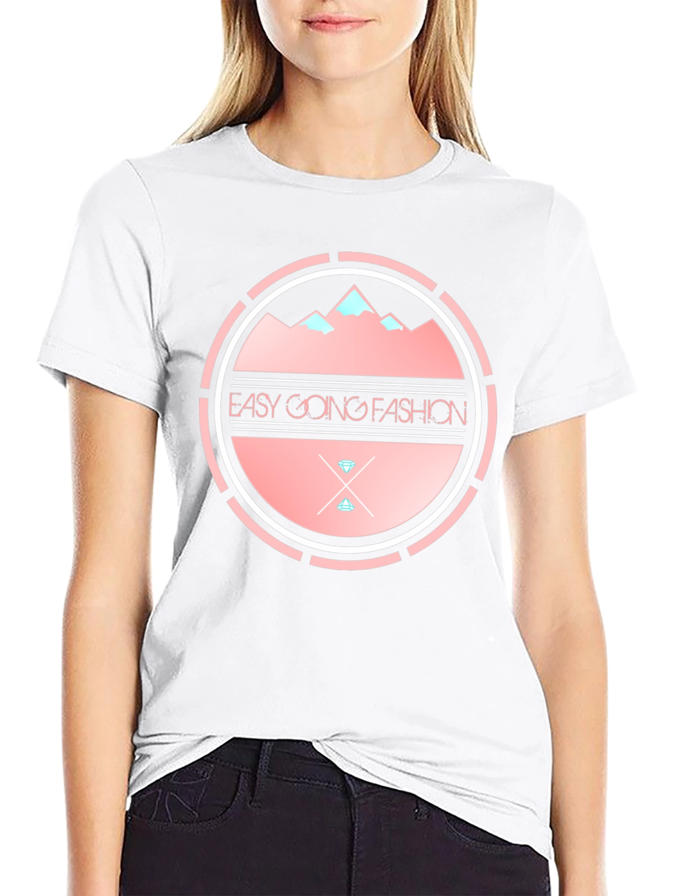 Easy Going Fashion Black T-Shirt