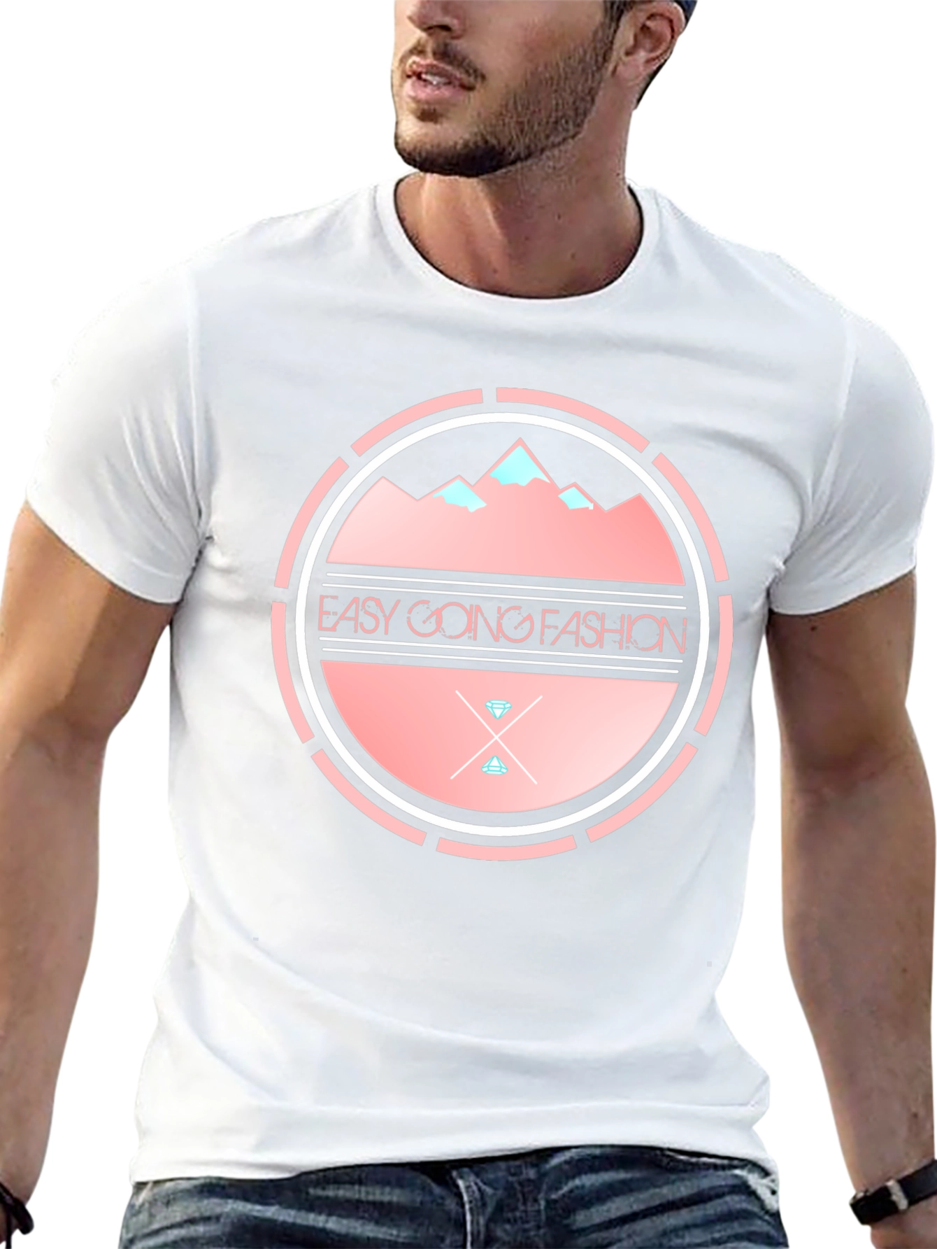 Easy Going Fashion Black T-Shirt