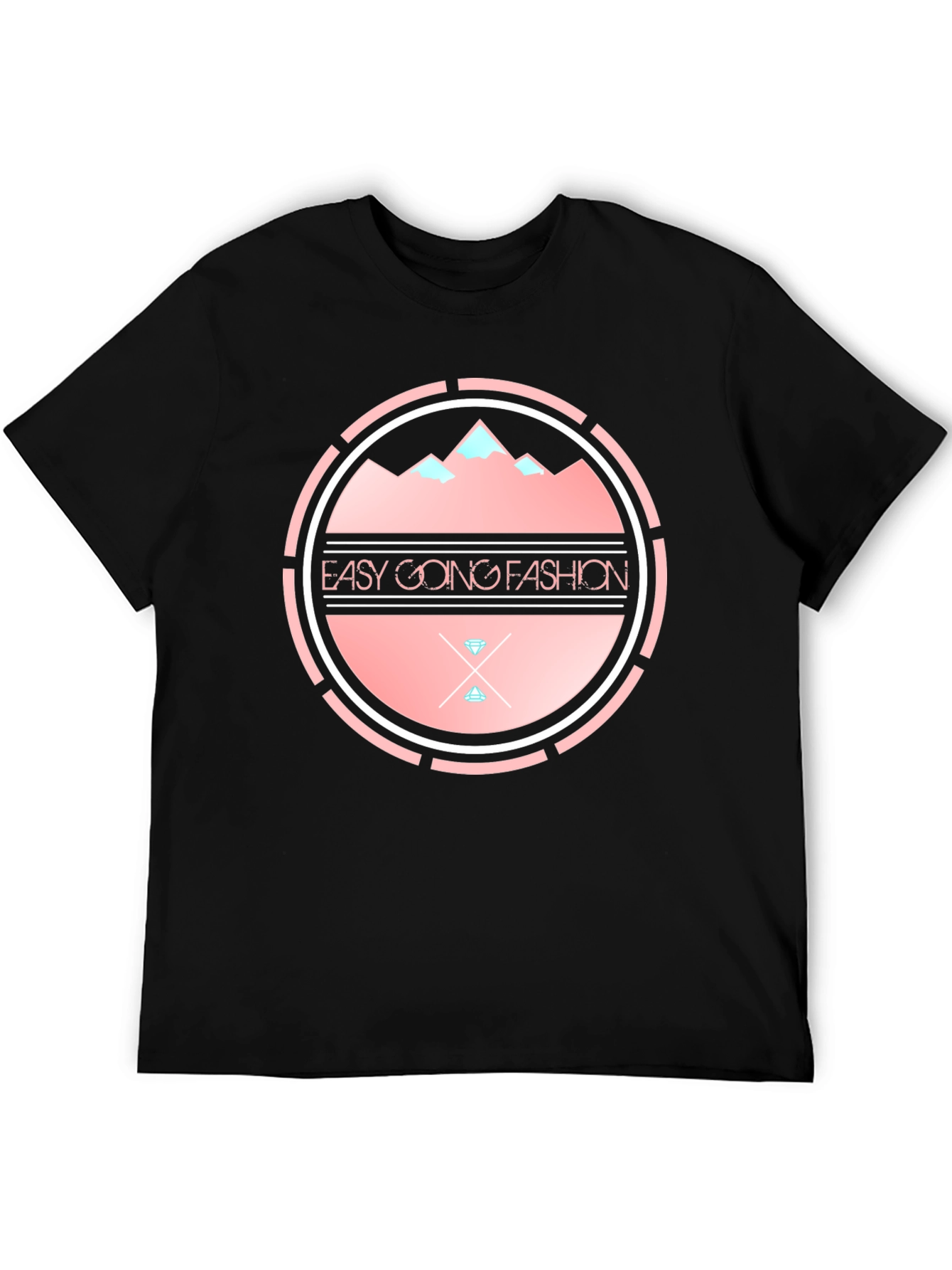 Easy Going Fashion Black T-Shirt