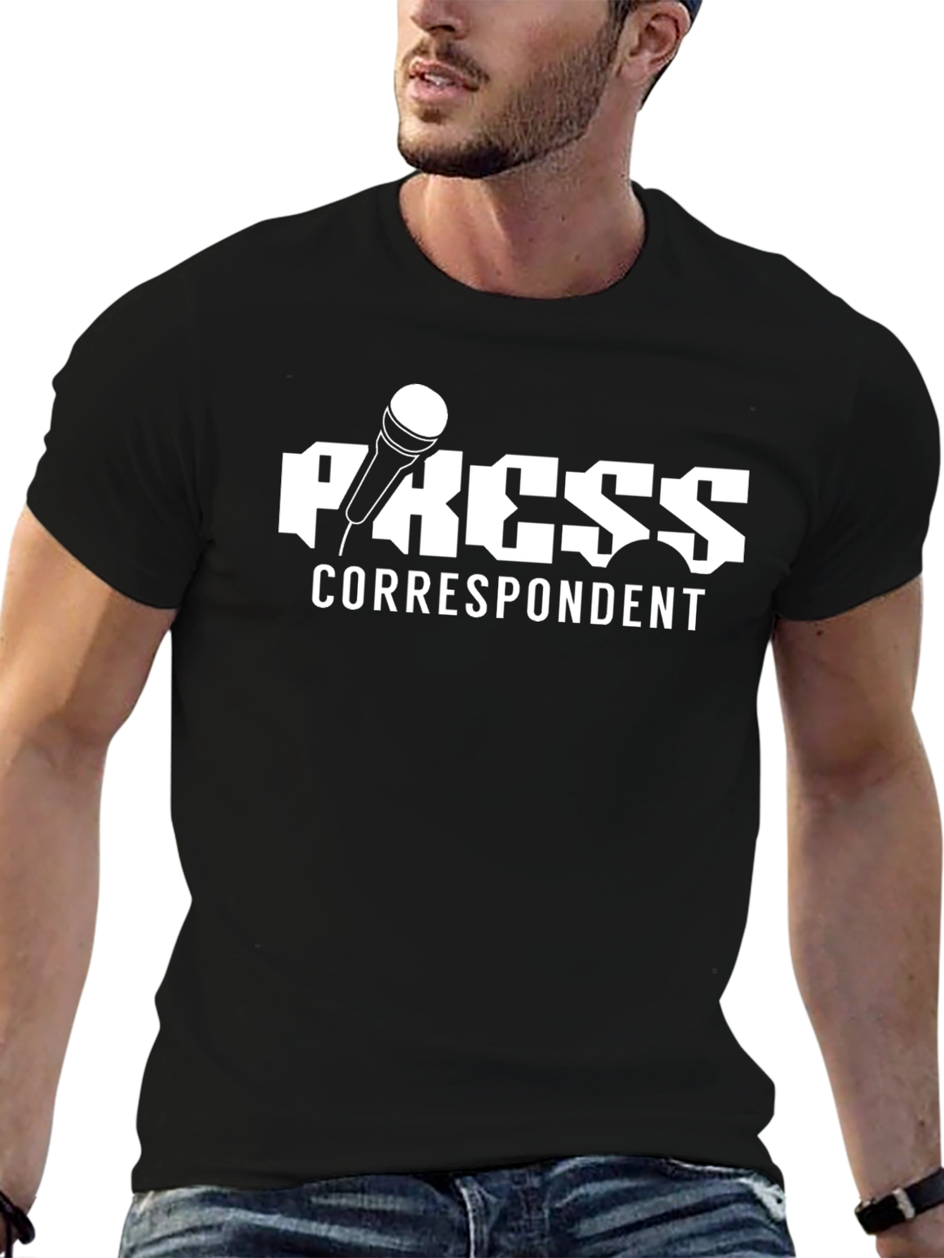 Press Correspondent Black T-Shirt