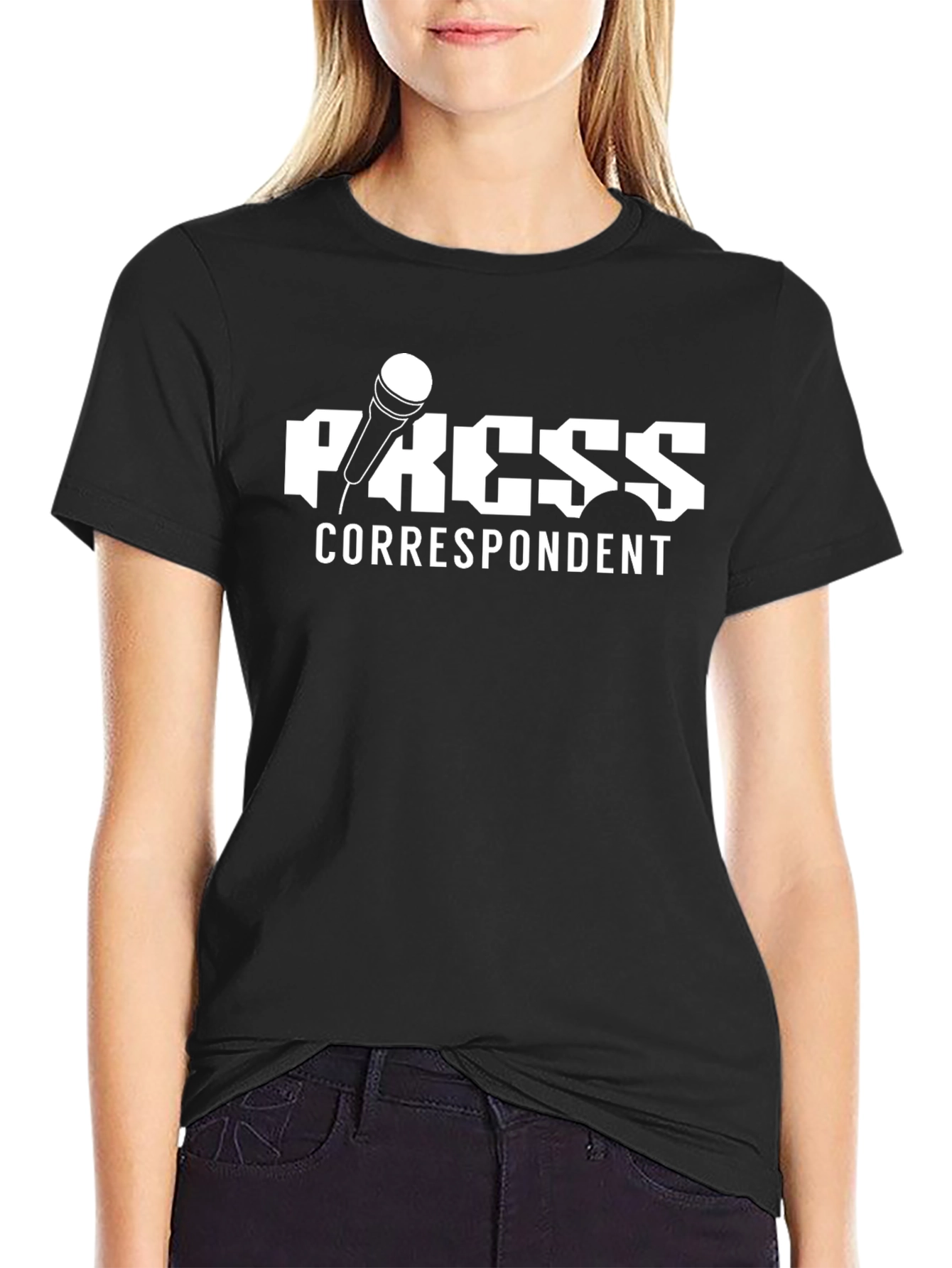 Press Correspondent Black T-Shirt