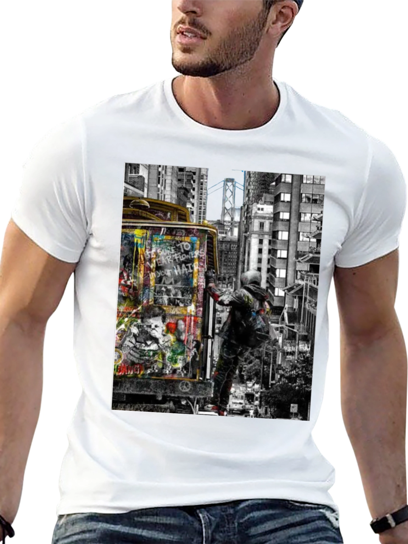 Urban Art Graphic Tee - Graffiti Artist T-Shirt