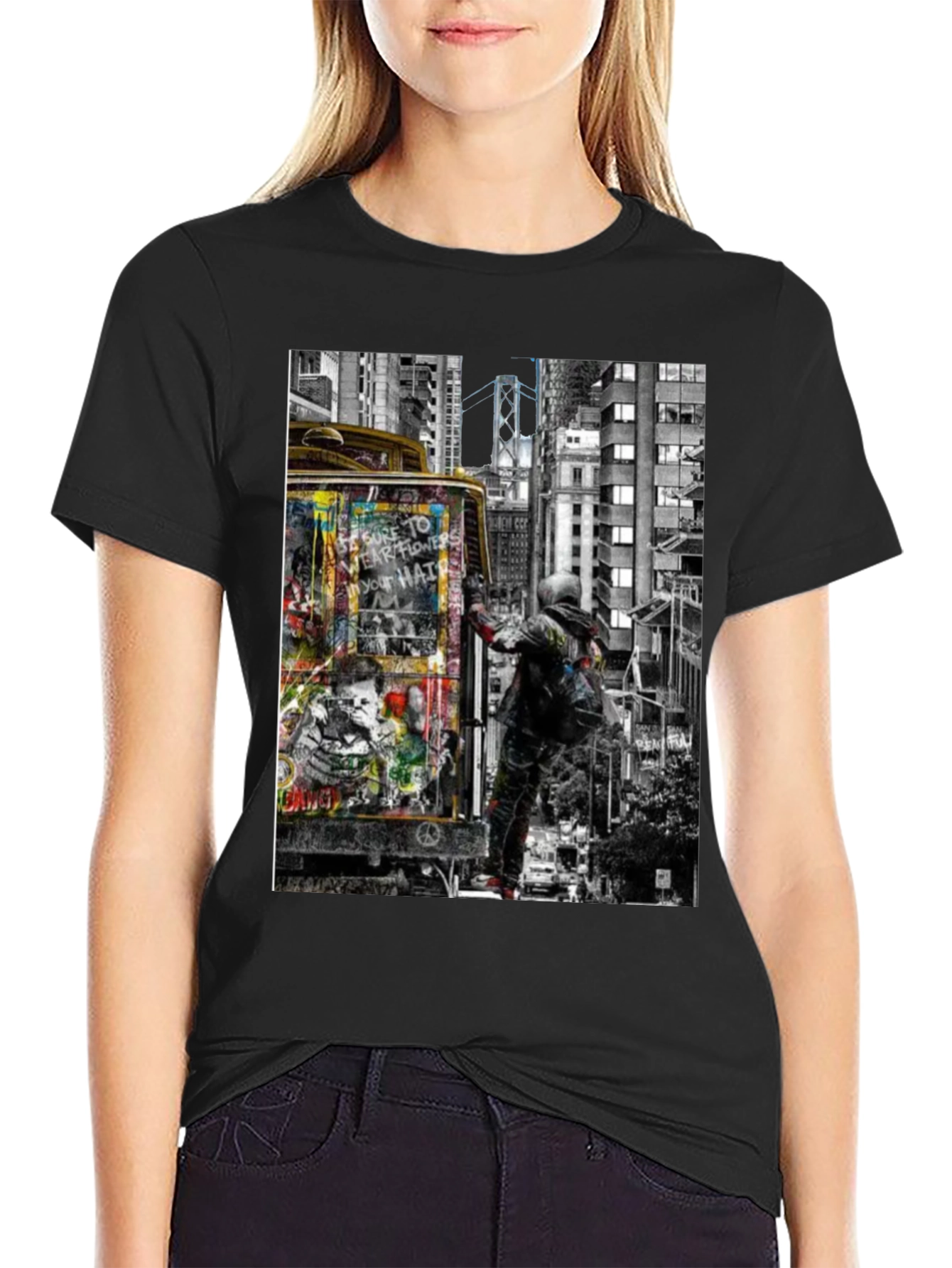 Urban Art Graphic Tee - Graffiti Artist T-Shirt