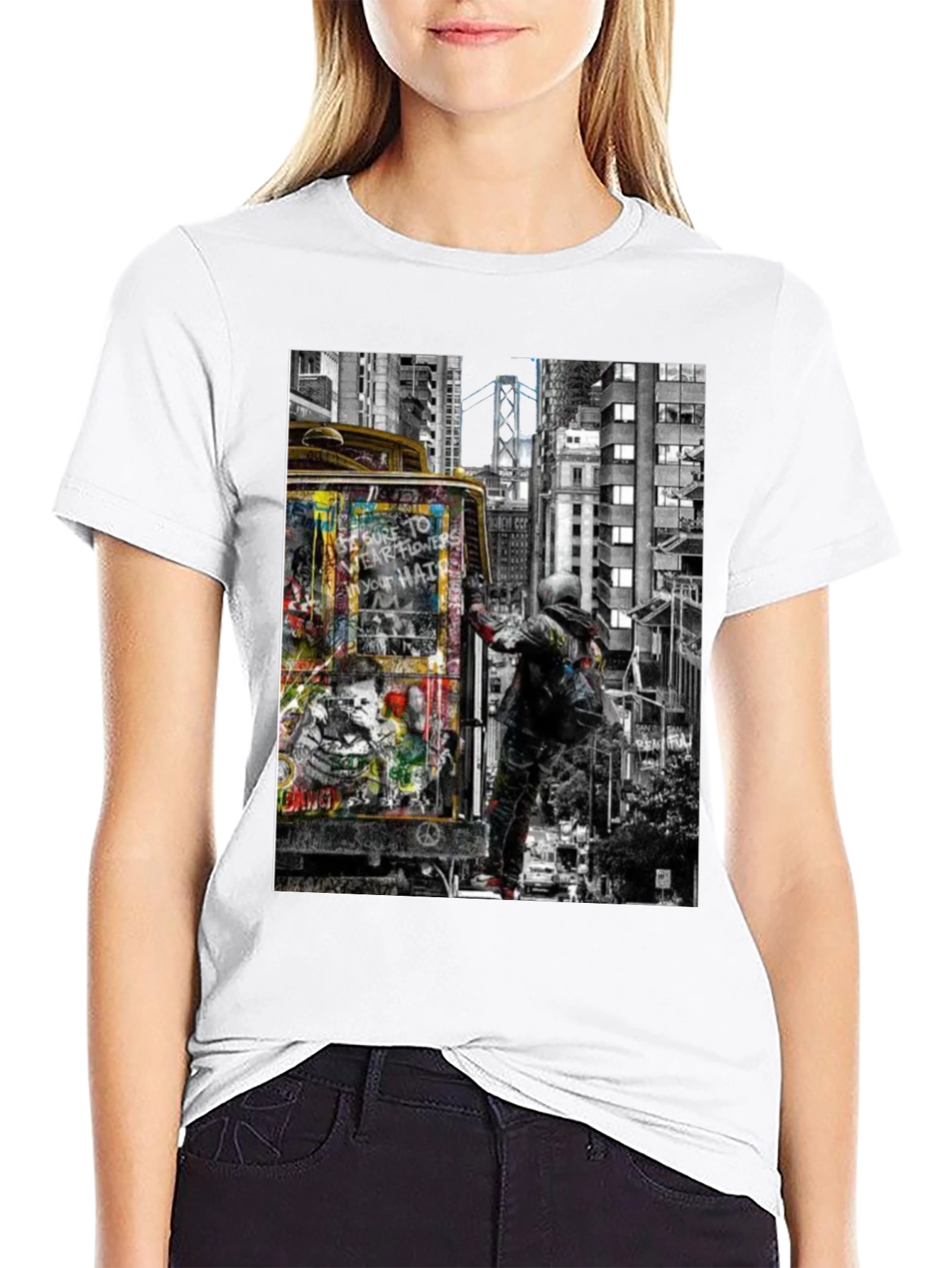 Urban Art Graphic Tee - Graffiti Artist T-Shirt