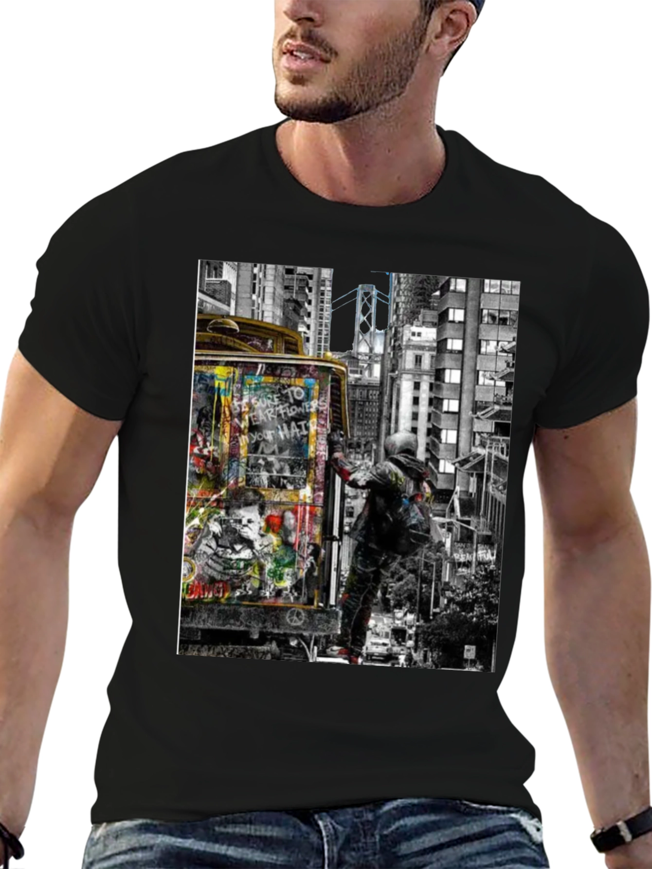 Urban Art Graphic Tee - Graffiti Artist T-Shirt