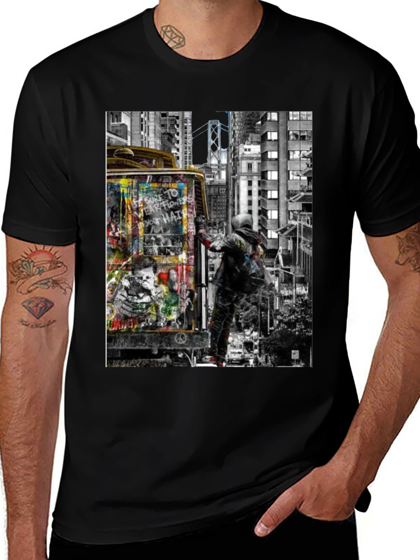 Urban Art Graphic Tee - Graffiti Artist T-Shirt