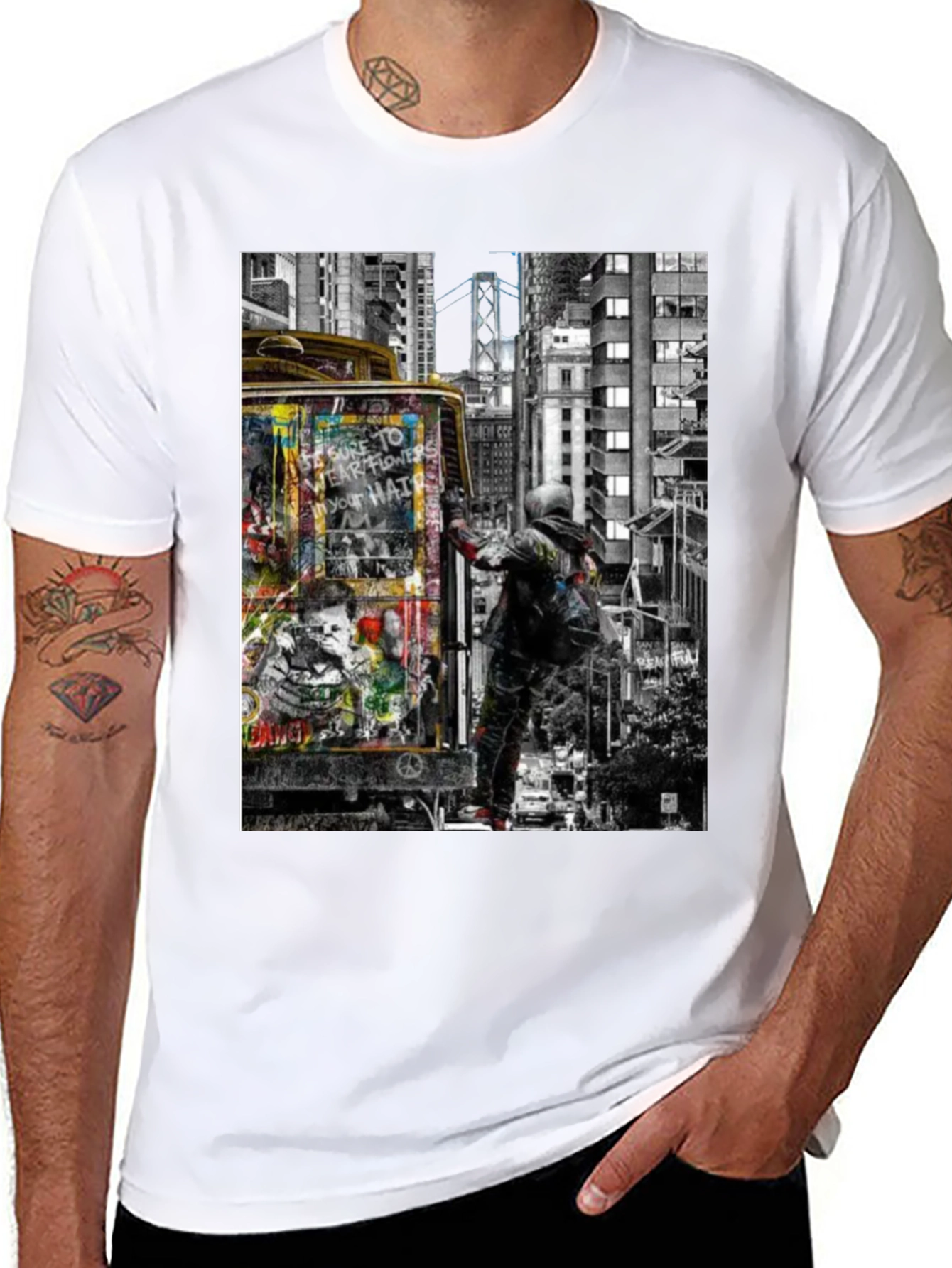 Urban Art Graphic Tee - Graffiti Artist T-Shirt