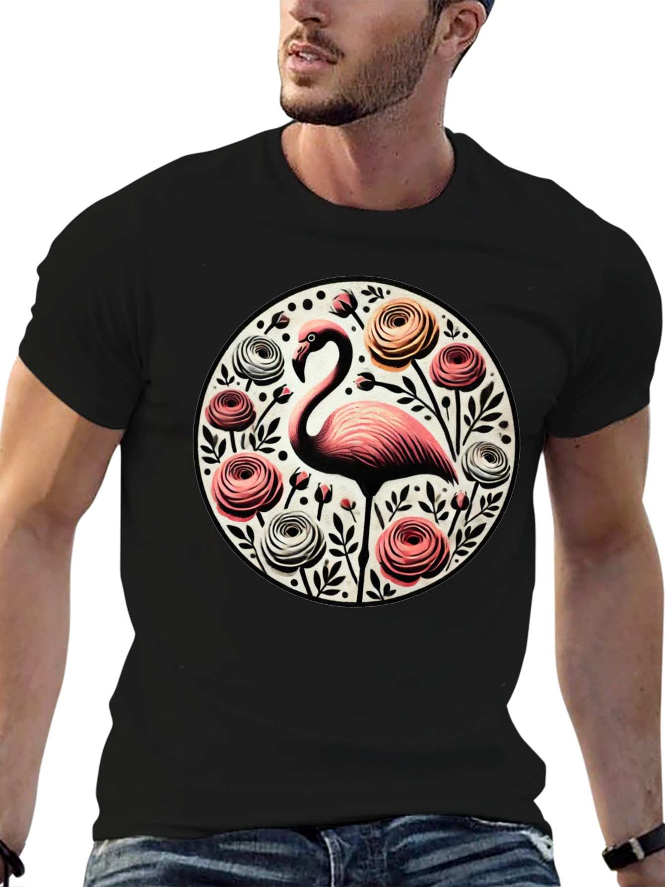 Flamingo Floral Graphic Tee