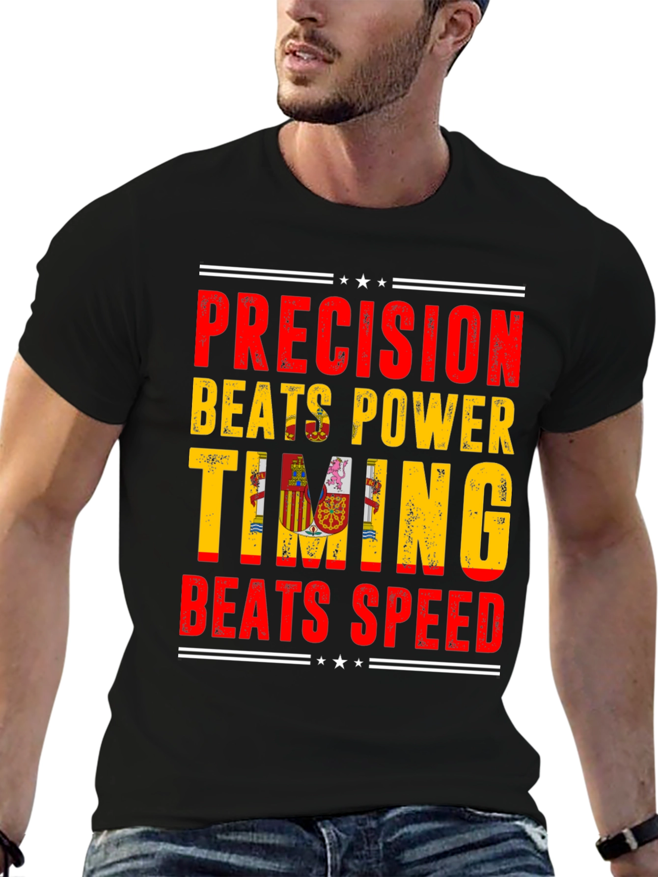 Precision Beats Power Timing Graphic Tee
