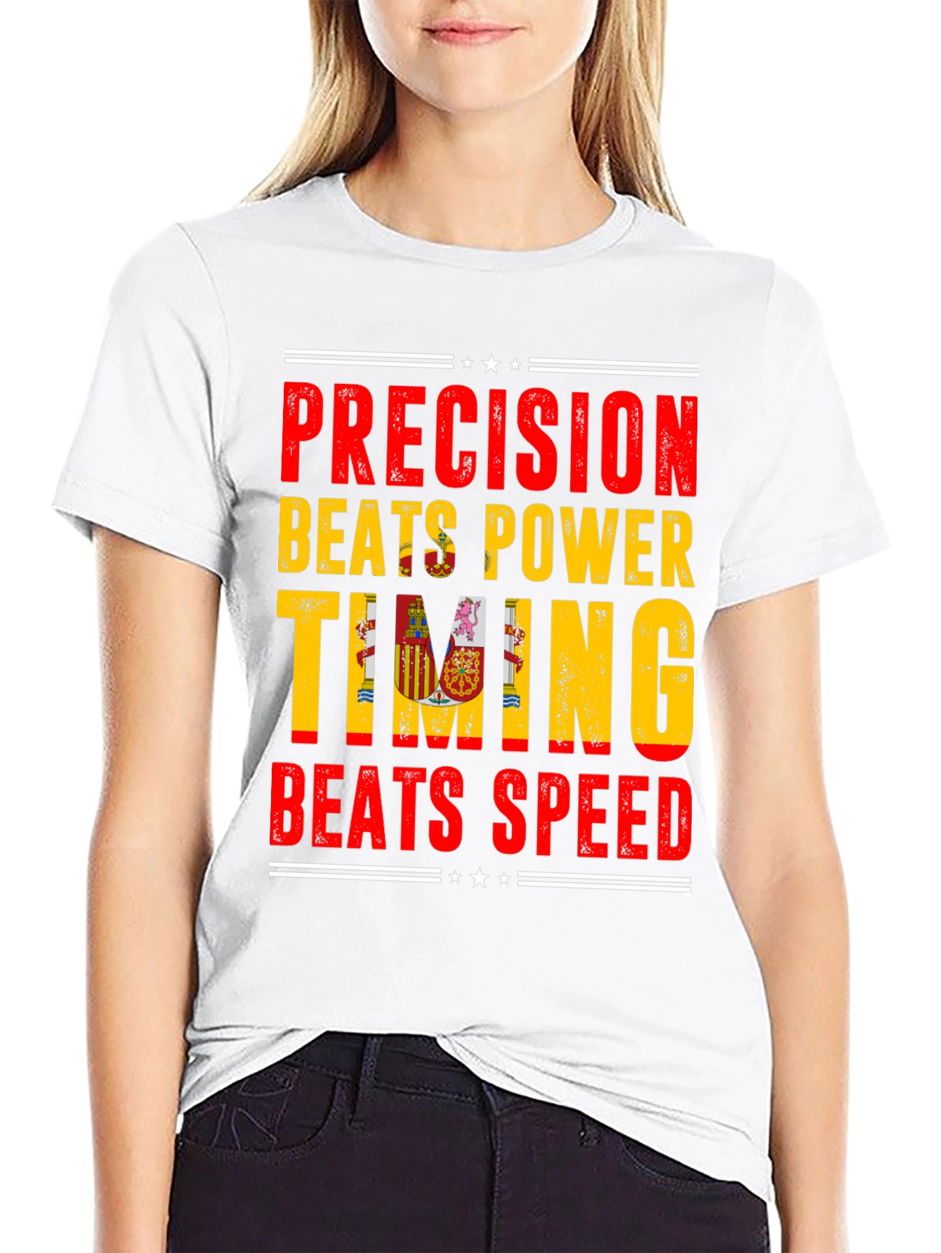 Precision Beats Power Timing Graphic Tee