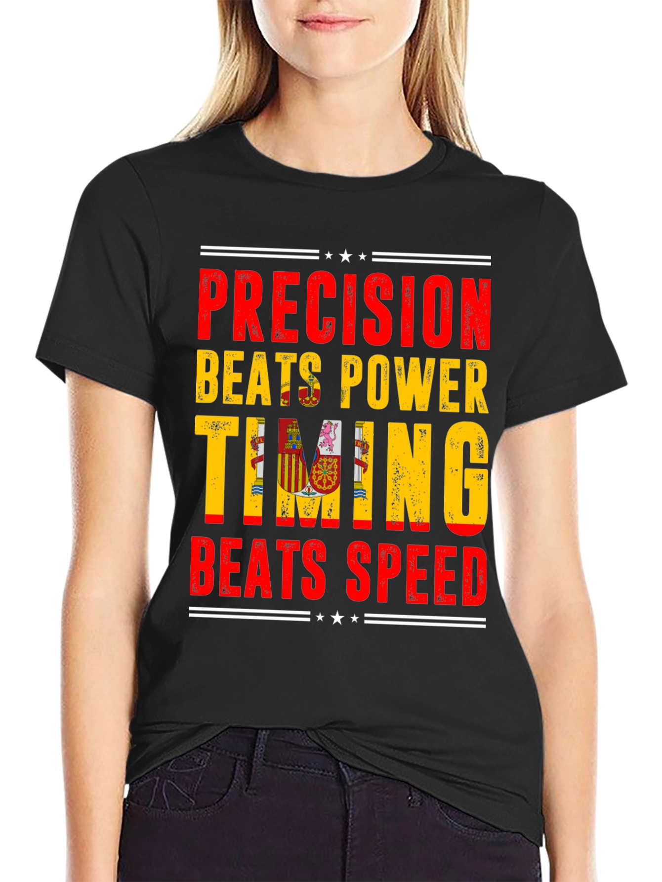 Precision Beats Power Timing Graphic Tee