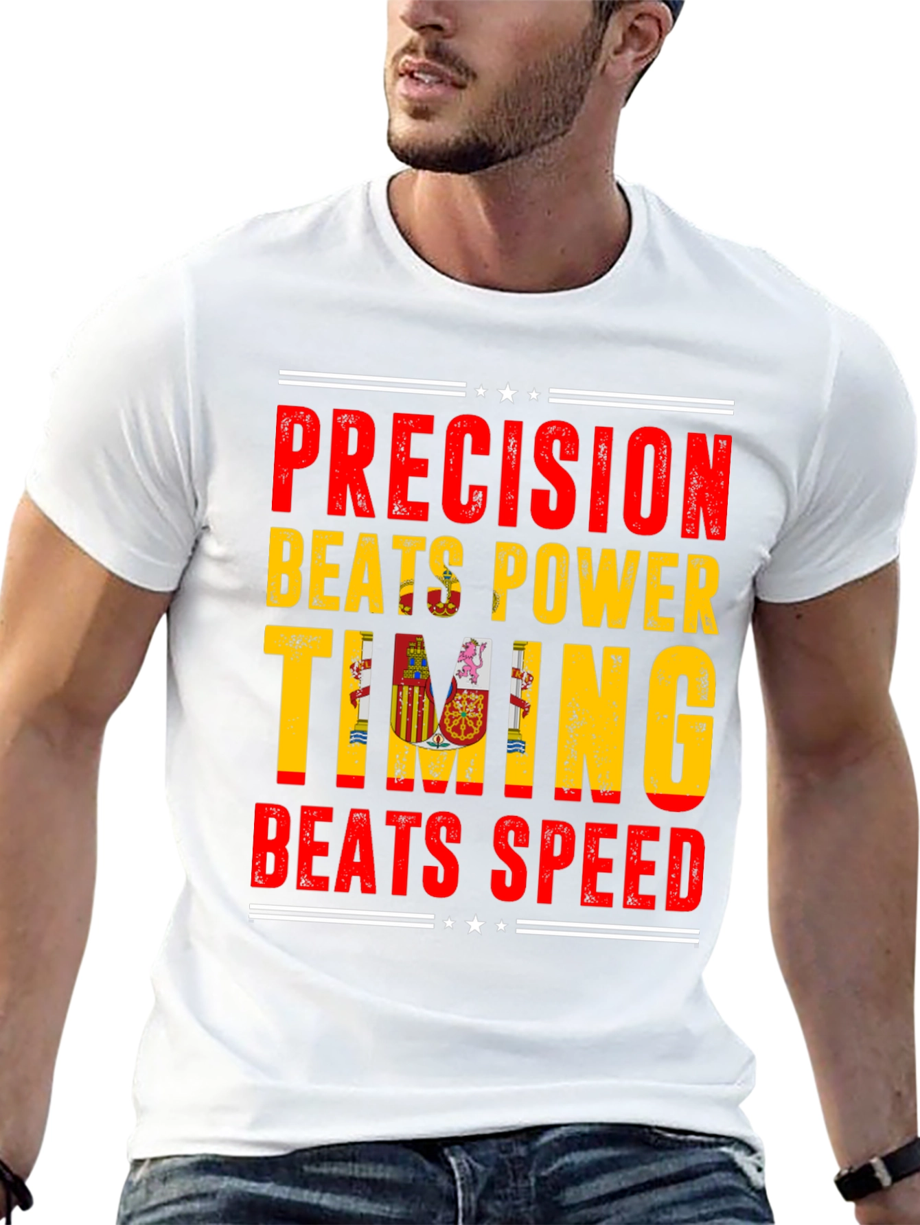Precision Beats Power Timing Graphic Tee
