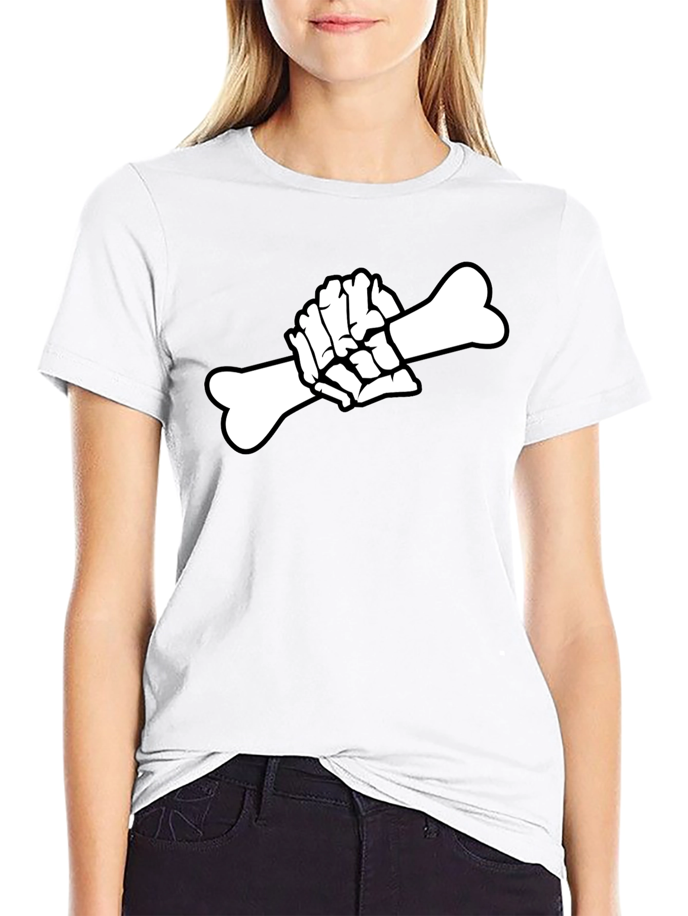 Skeleton Hand Bone T-Shirt - Goth Graphic Tee