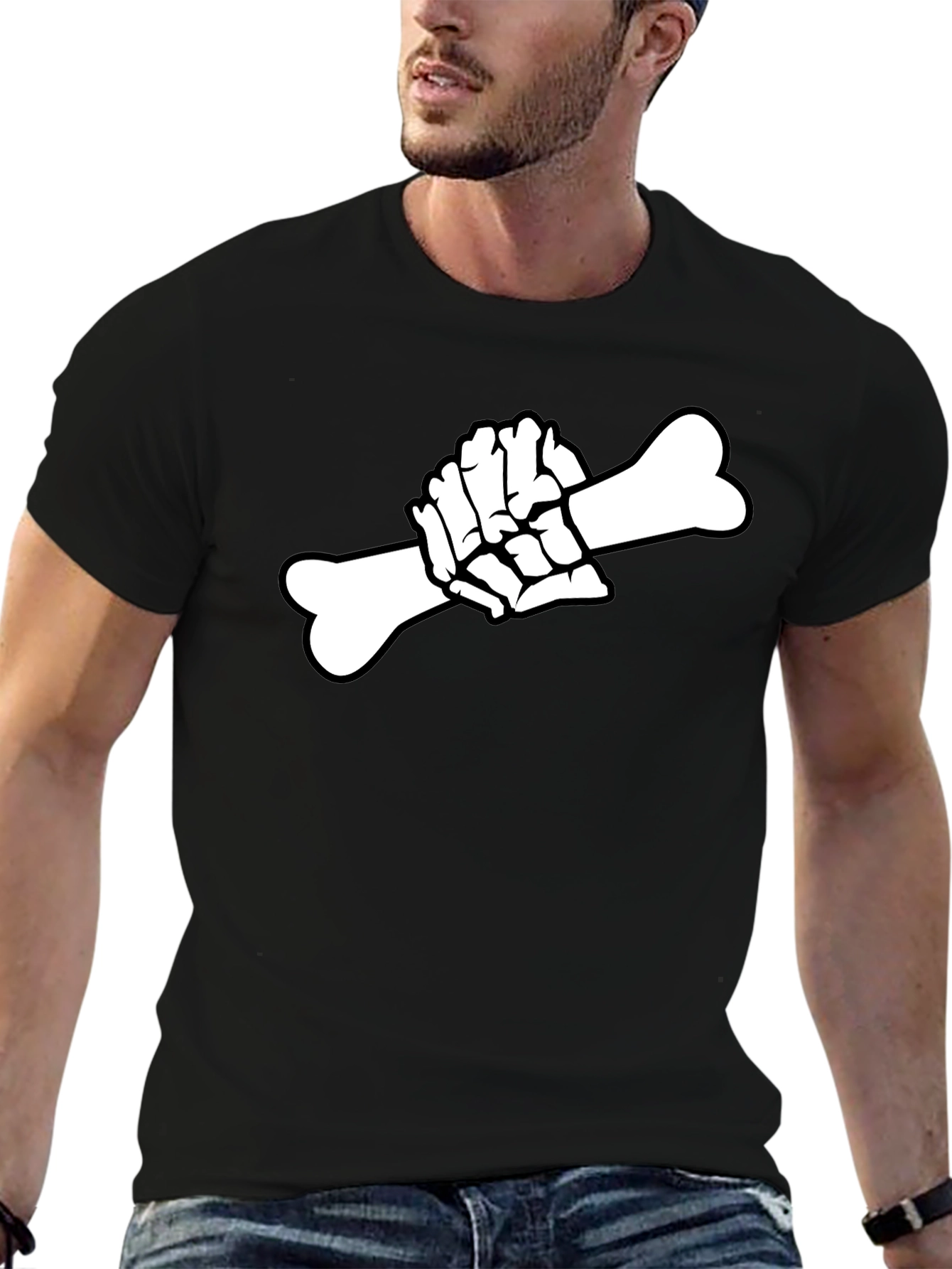 Skeleton Hand Bone T-Shirt - Goth Graphic Tee