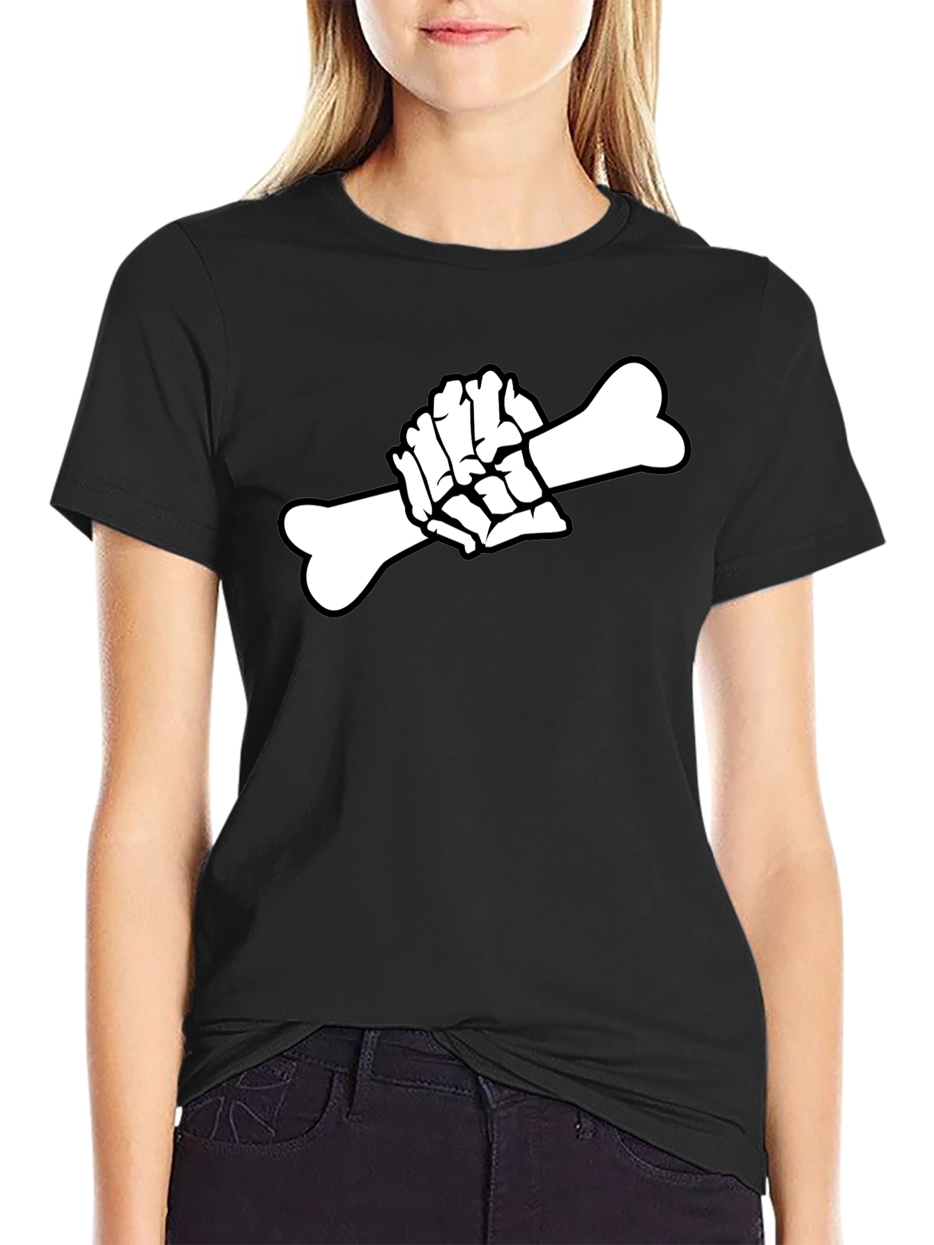 Skeleton Hand Bone T-Shirt - Goth Graphic Tee