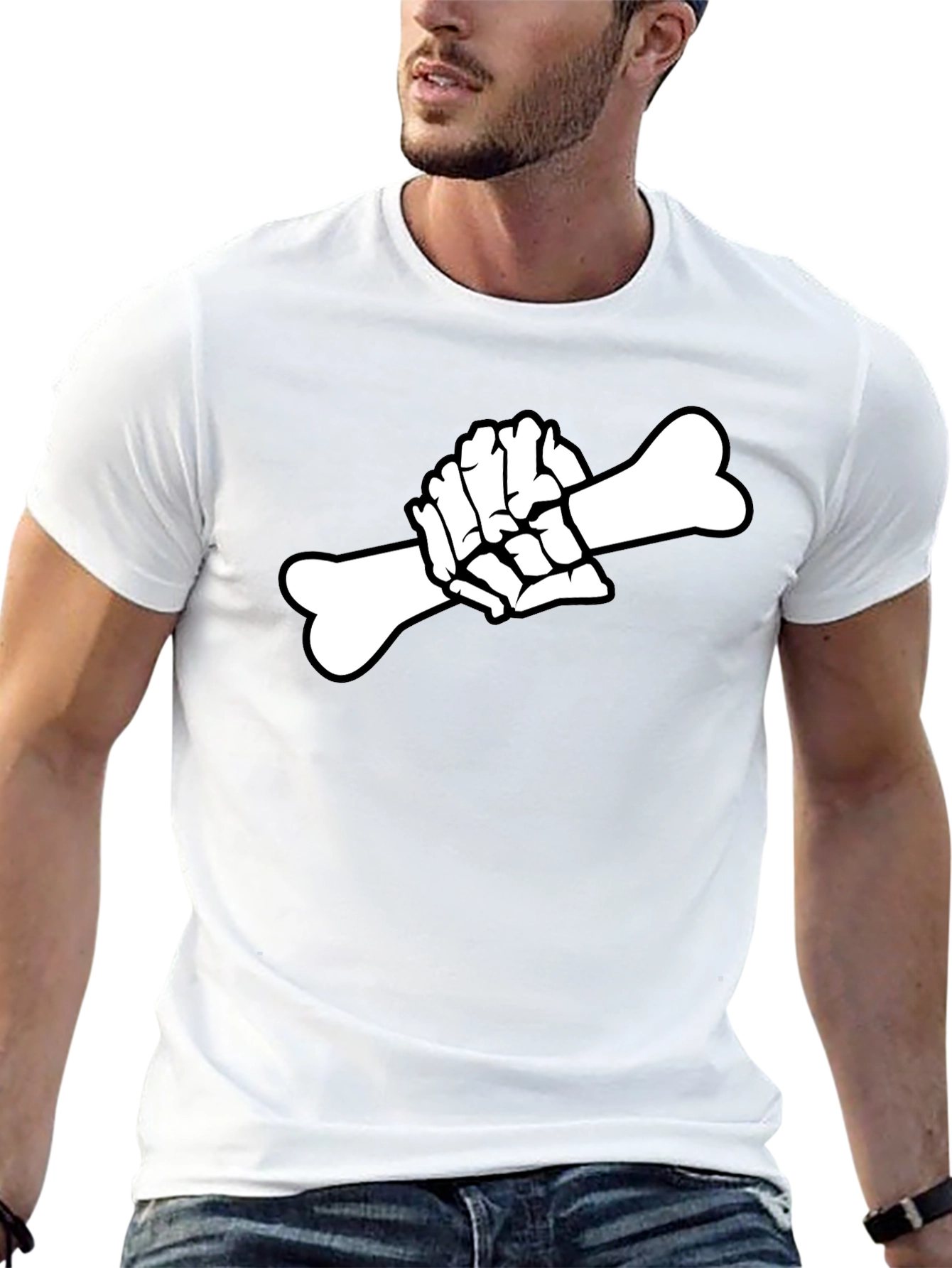 Skeleton Hand Bone T-Shirt - Goth Graphic Tee